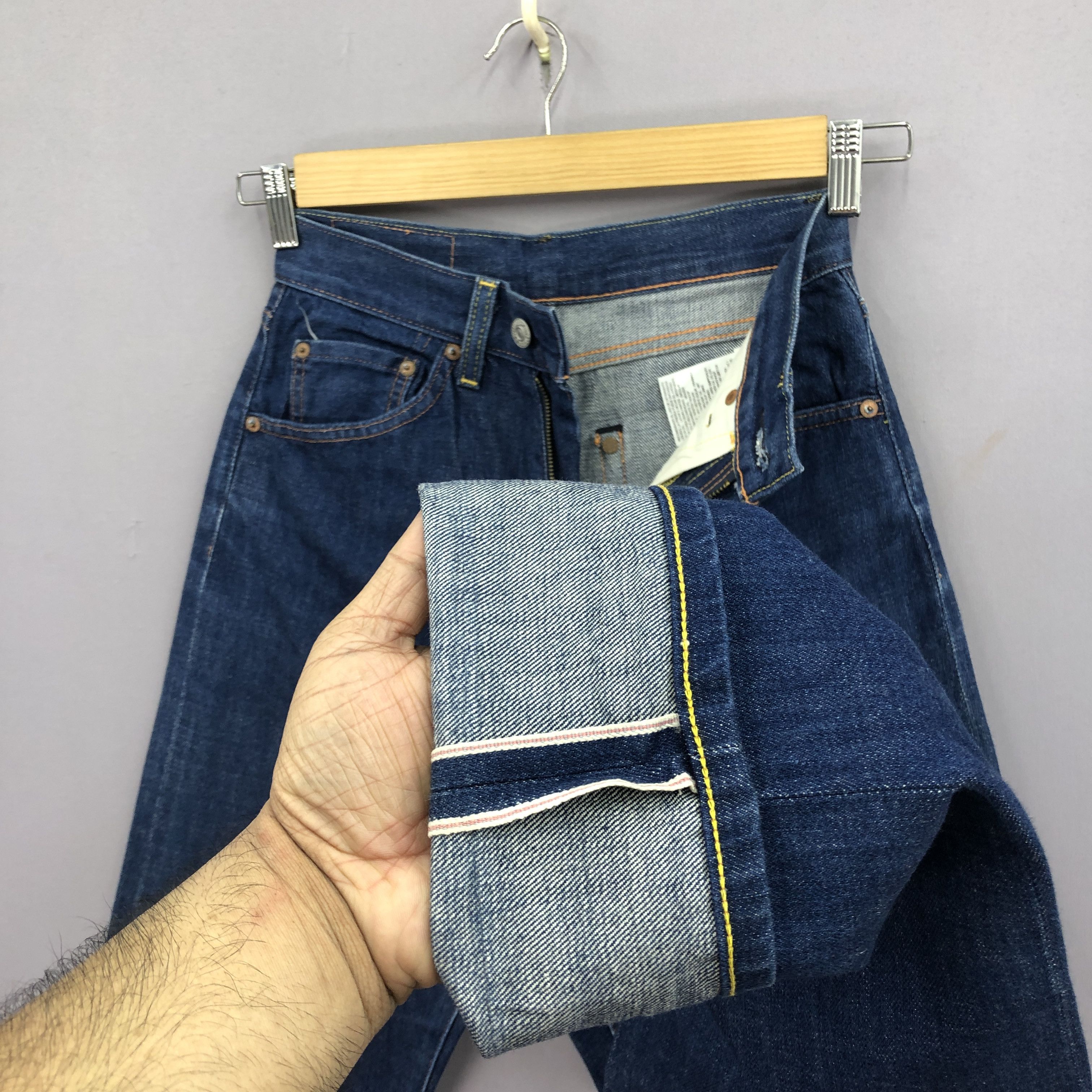 Levi's Vintage Levis 701 Selvedge Jeans Levi's Redline Denim Size 24" / US 00 / IT 34 - 9 Thumbnail