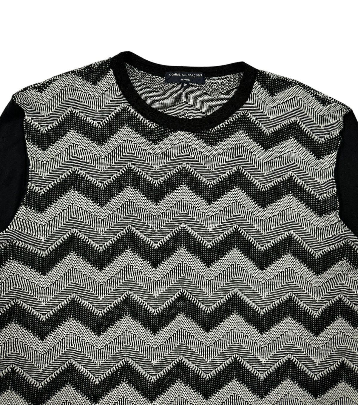 Comme des Garcons Homme × Comme des Garcons Homme Plus AD2016 Comme Des Garcons Hybrid Geometry Striped L/S Tee Size US M / EU 48-50 / 2 - 3 Thumbnail
