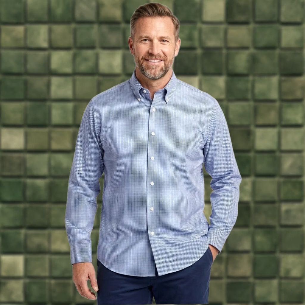 Brooks Brothers Brooks Brothers Regent Fit Shirt Mens 18 34 Blue Check Non Iron Supima Cotton Dress Shirt Button-Down Collar Mens 18 Big & Tall Regular Size US XXL / EU 58 / 5 - 1 Thumbnail
