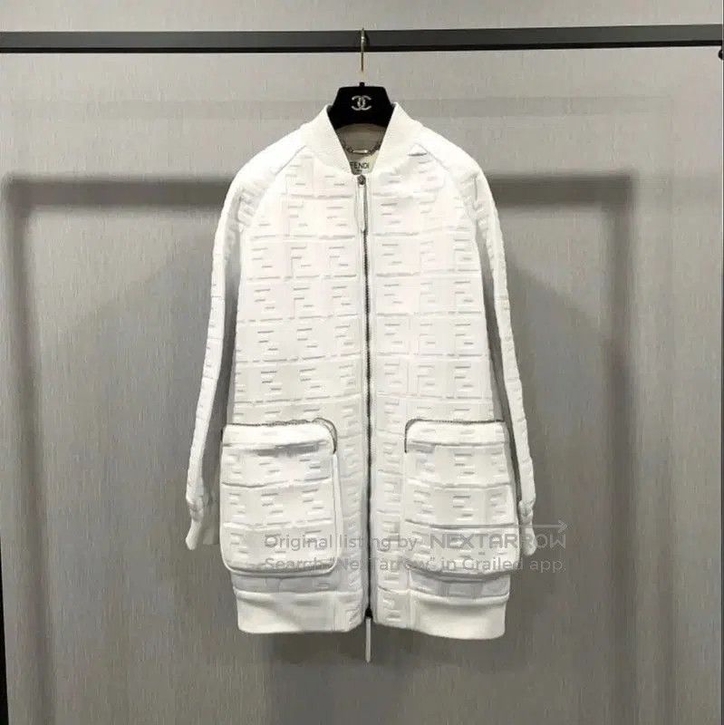 Fendi Fendi White Shearling Women's Coat . Size M / US 6-8 / IT 42-44 - 1 Thumbnail