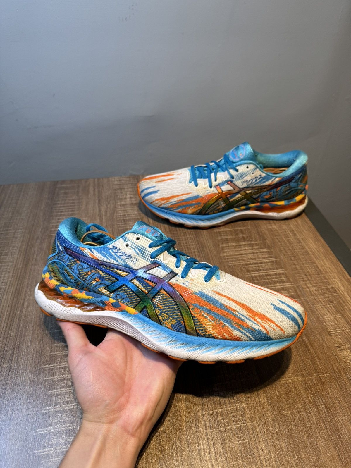 Asics ASICS Gel Nimbus 23 Mens Running Shoes Digital Aqua Size 9 Size US 9 / EU 42 - 1 Thumbnail
