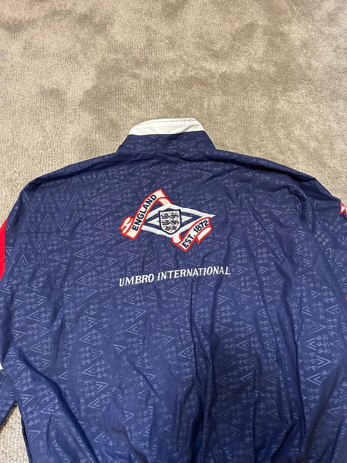 Umbro National Team England 1992 Umbro VTG Football Soccer Jacket Size US L / EU 52-54 / 3 - 11 Thumbnail