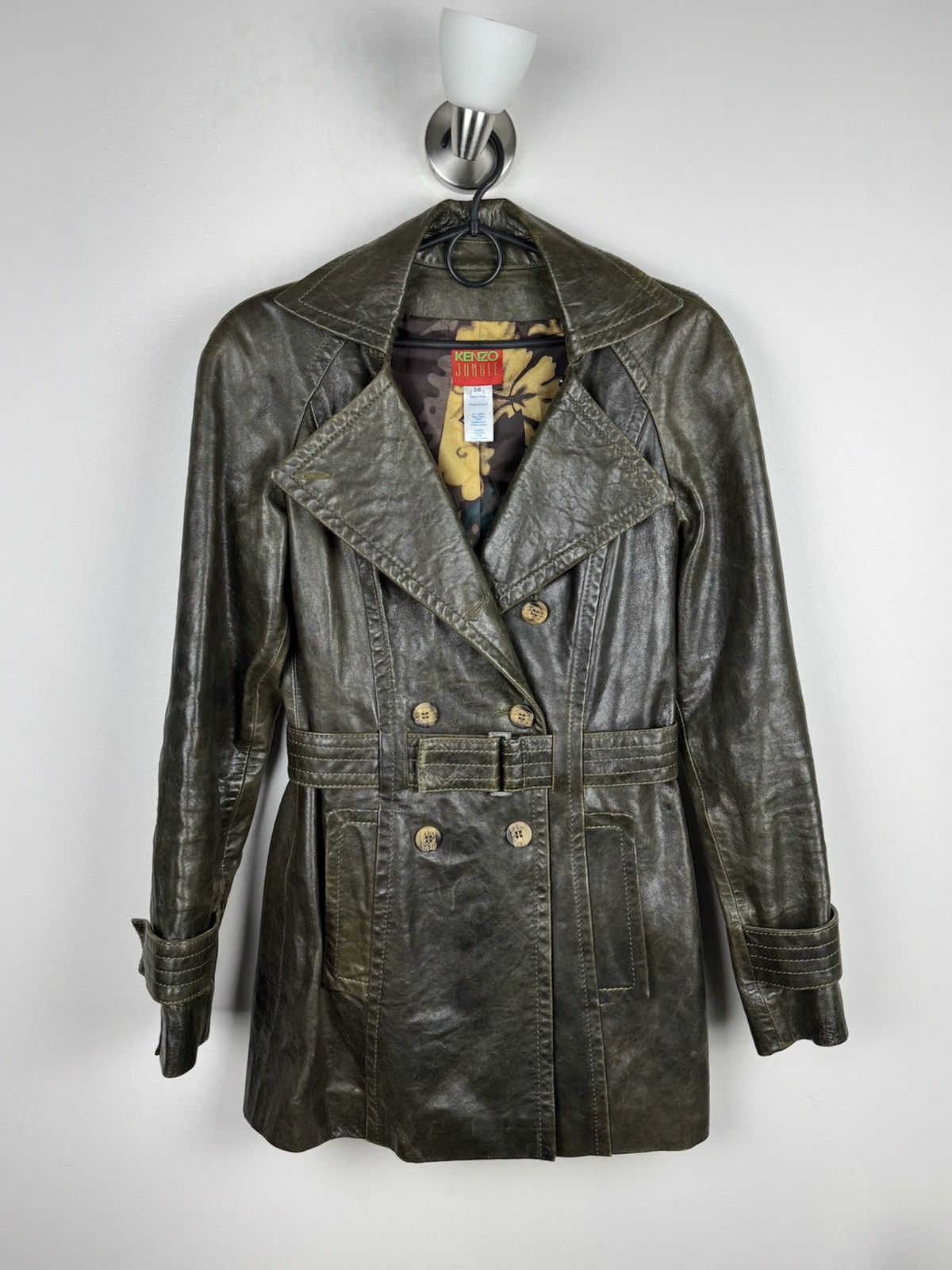 Kenzo Vintage leather jacket Kenzo Jungle original casual item Size M / US 6-8 / IT 42-44 - 1 Thumbnail