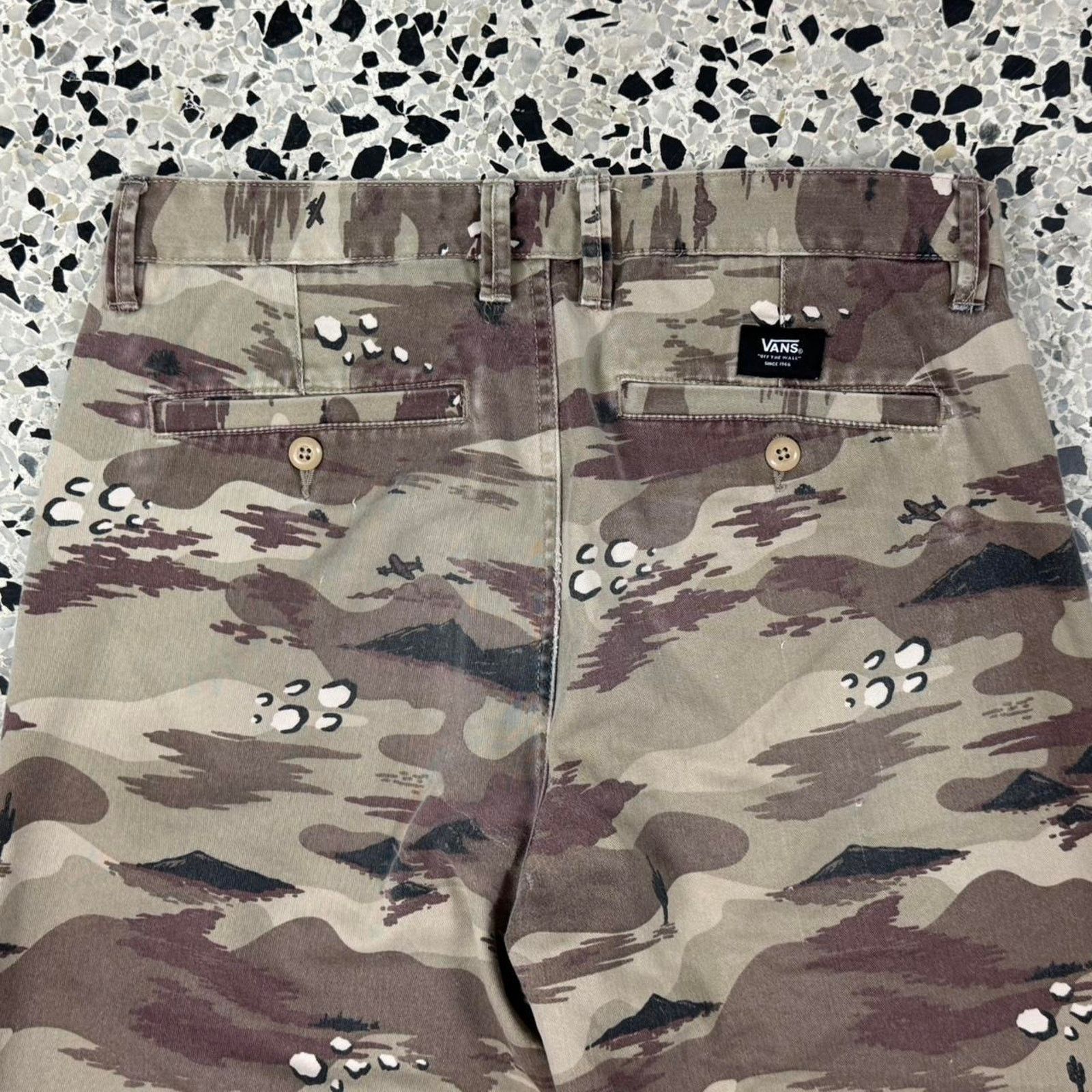 Vans × Vintage VINTAGE 90S Y2K VANS DESERT CAMO AOP PANTS: Size US 30 / EU 46 - 4 Thumbnail