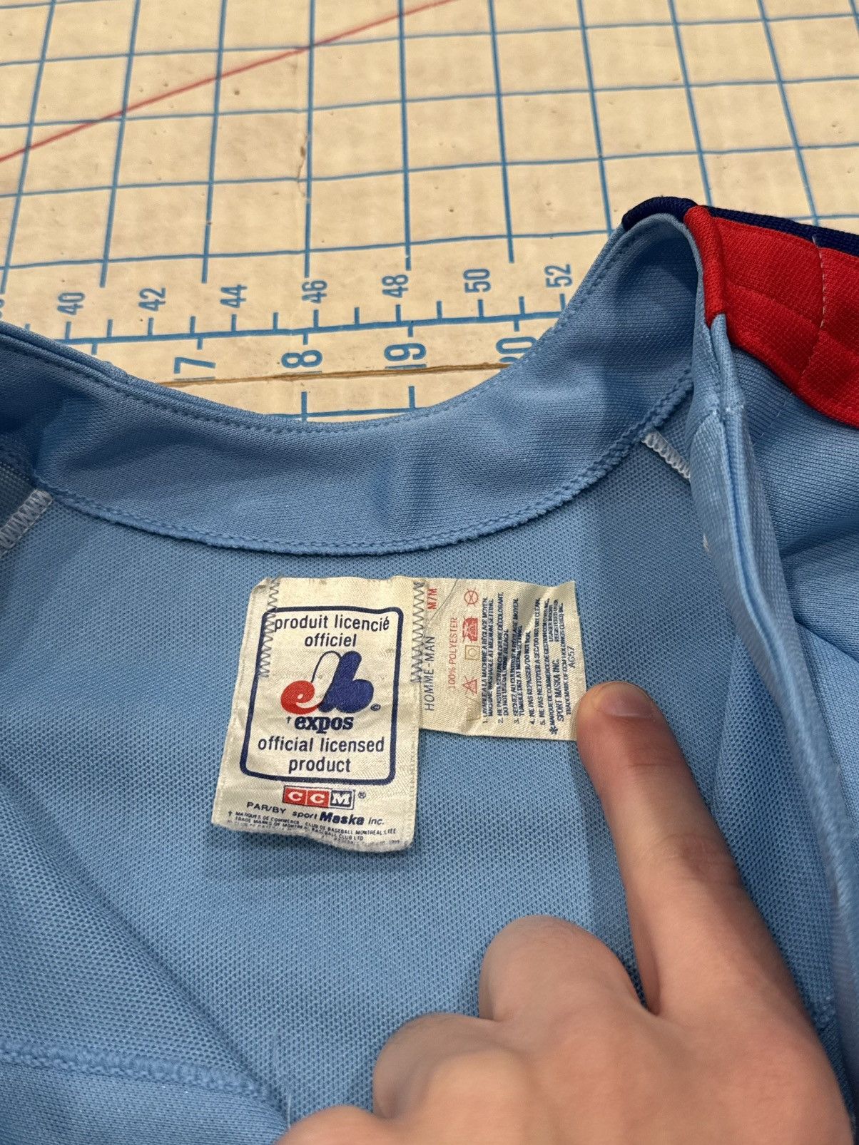 Ccm Vintage Montreal Expos Baseball Jersey CCM Mens Medium 80’s Size US M / EU 48-50 / 2 - 4 Thumbnail