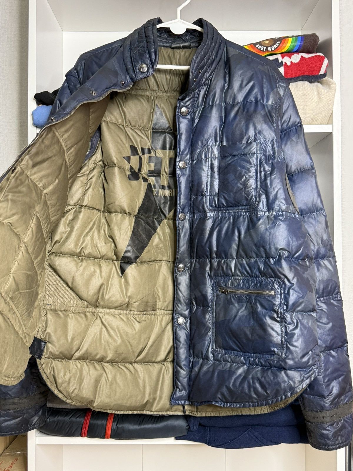 JET SET Jet Set St.Moritz 2in1 Camo Navy Blue Down jacket size 5 Size US L / EU 52-54 / 3 - 14 Thumbnail