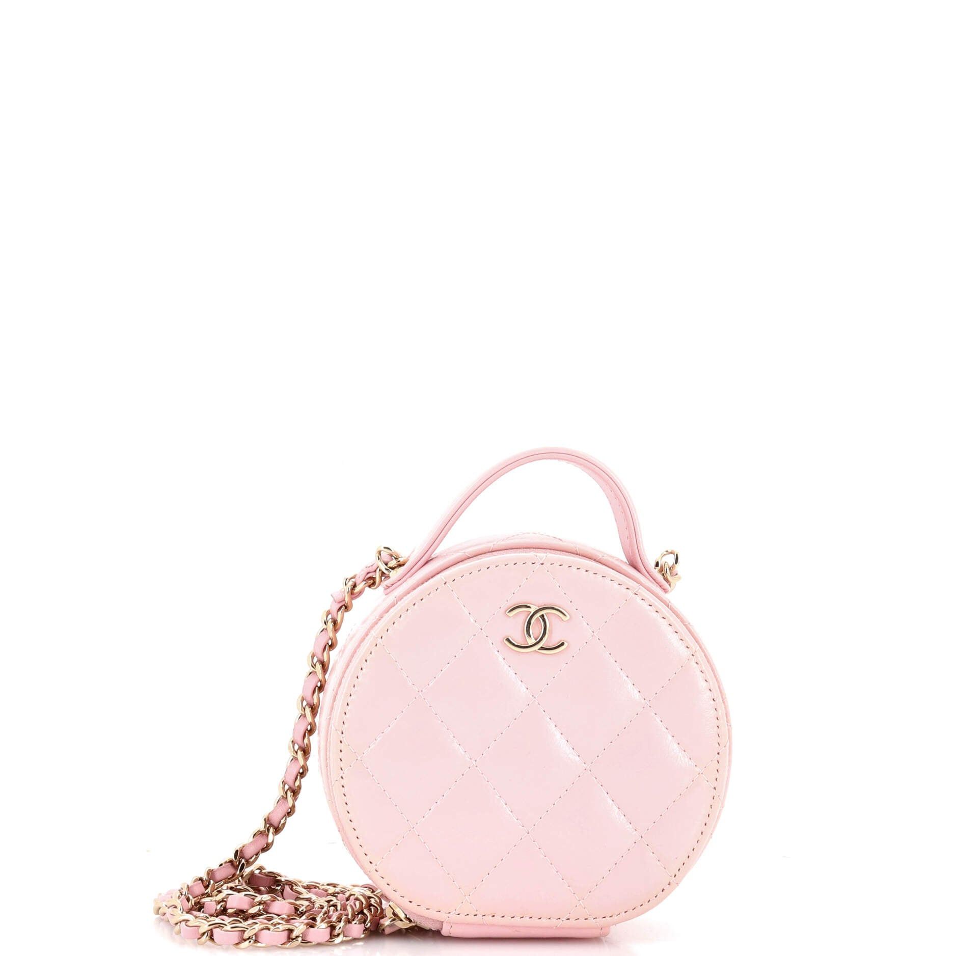 Chanel Handle with Care Round Vanity Case with Chain Size ONE SIZE - 1 Thumbnail