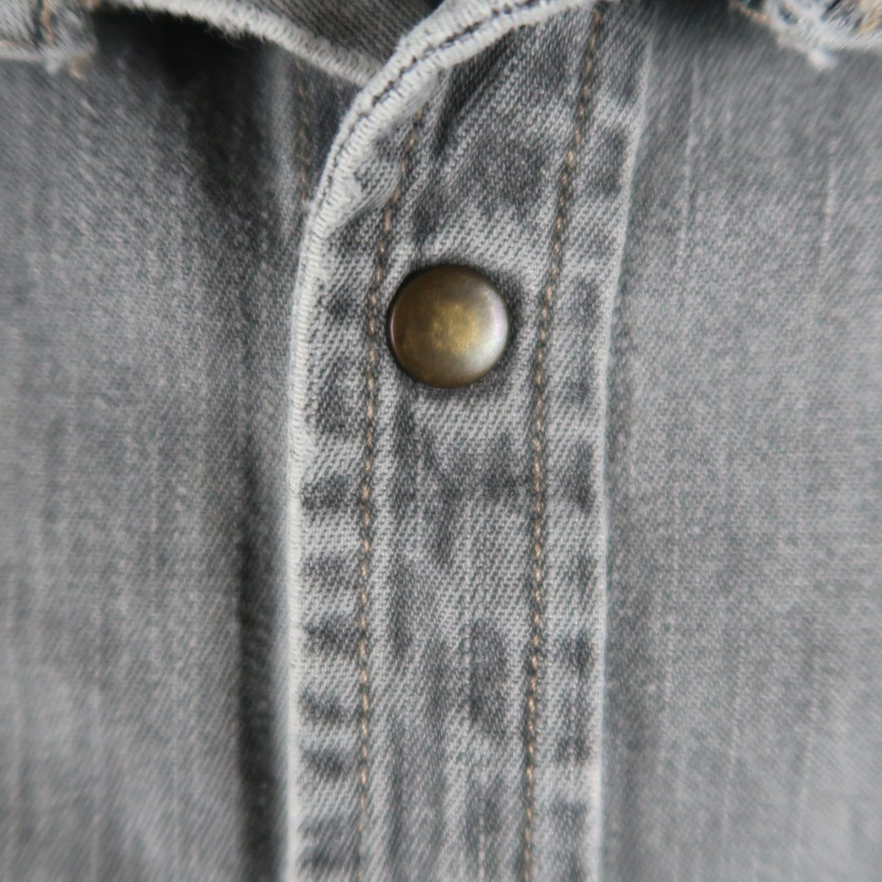 Bugle Boy VINTAGE Bugle Boy Mens Western Denim Shirt XL Gray Saw Tooth Snap Pocketed 90s Size US XL / EU 56 / 4 - 6 Thumbnail