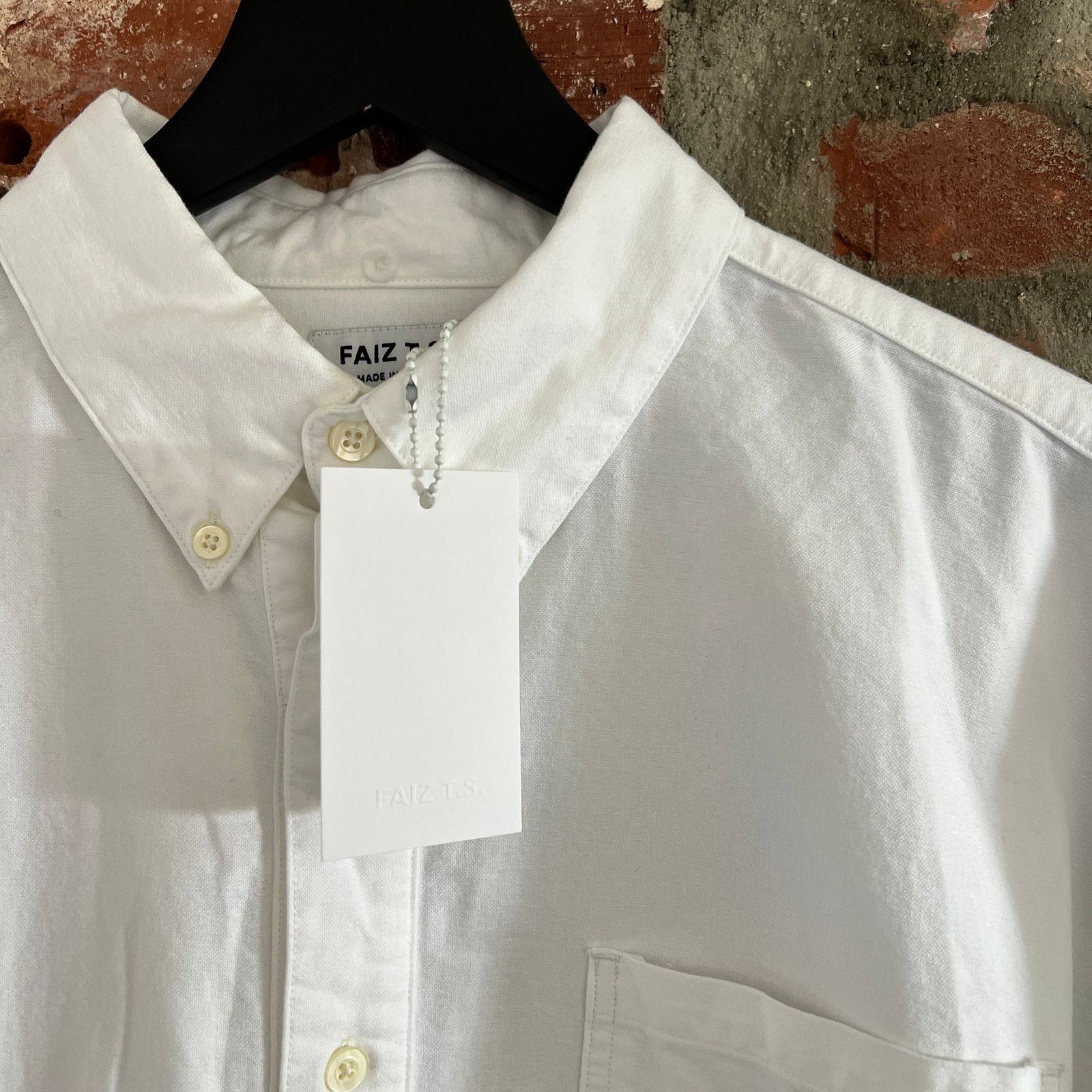 Japanese Brand FAIZ T.S. Made in Japan Men's Selvedge Oxford Shirt M NWT Size US M / EU 48-50 / 2 - 4 Thumbnail