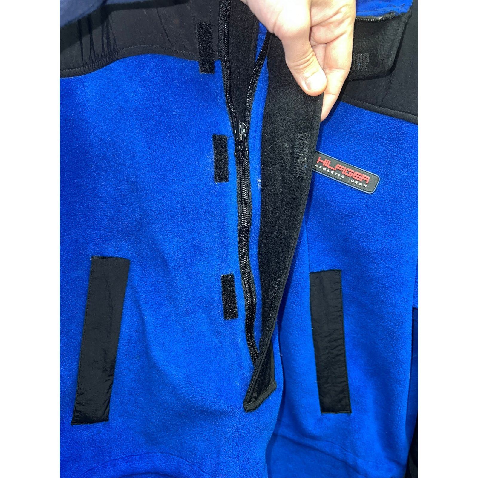 Vintage Vintage Tommy Hilfiger Fleece Jacket Blue VTG XL Pullover Size US XL / EU 56 / 4 - 6 Thumbnail