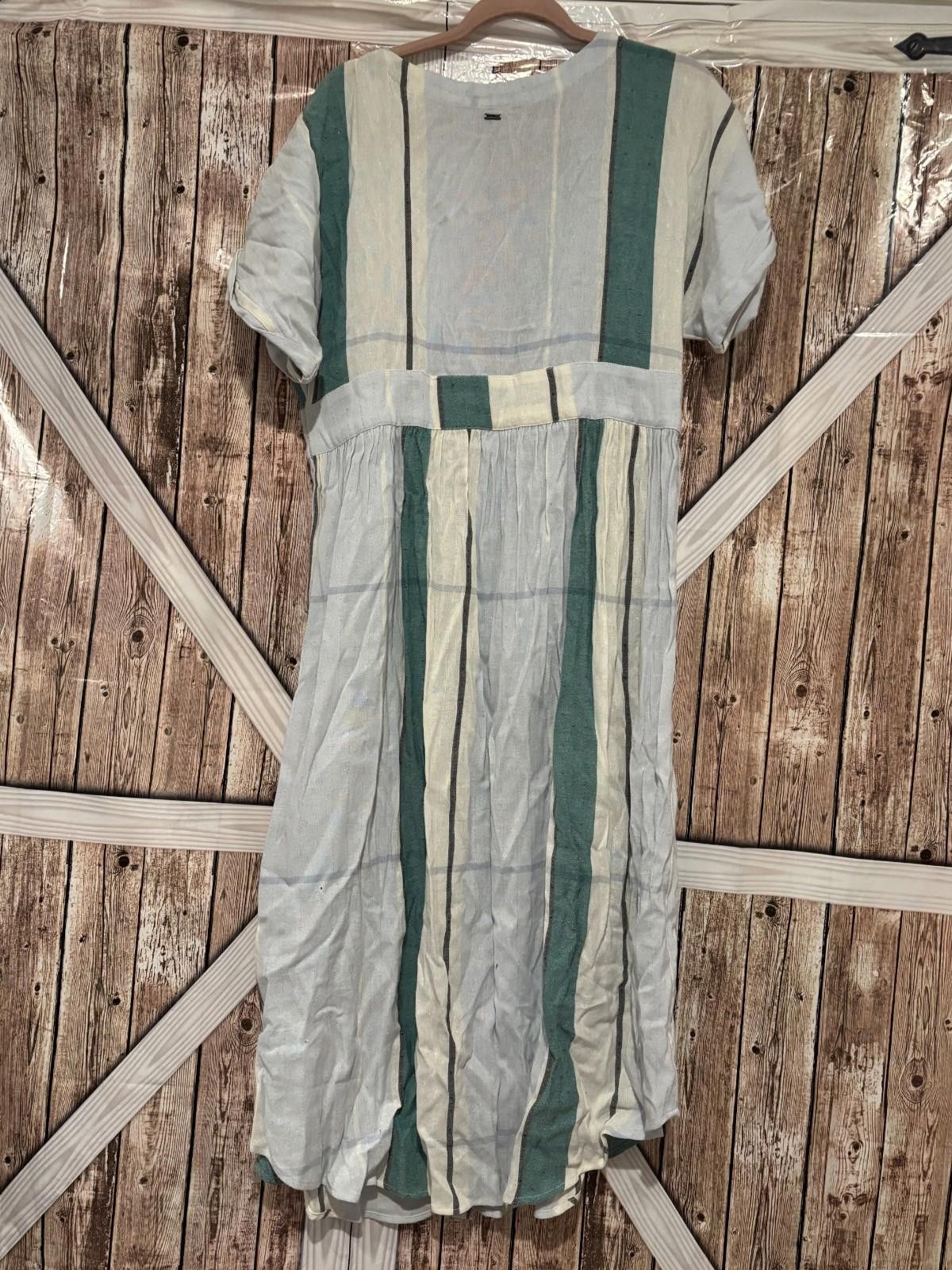 O'Neill Womens XL Oneil blue/green cotton dress preloved #311 Size XL / US 12-14 / IT 48-50 - 2 Thumbnail