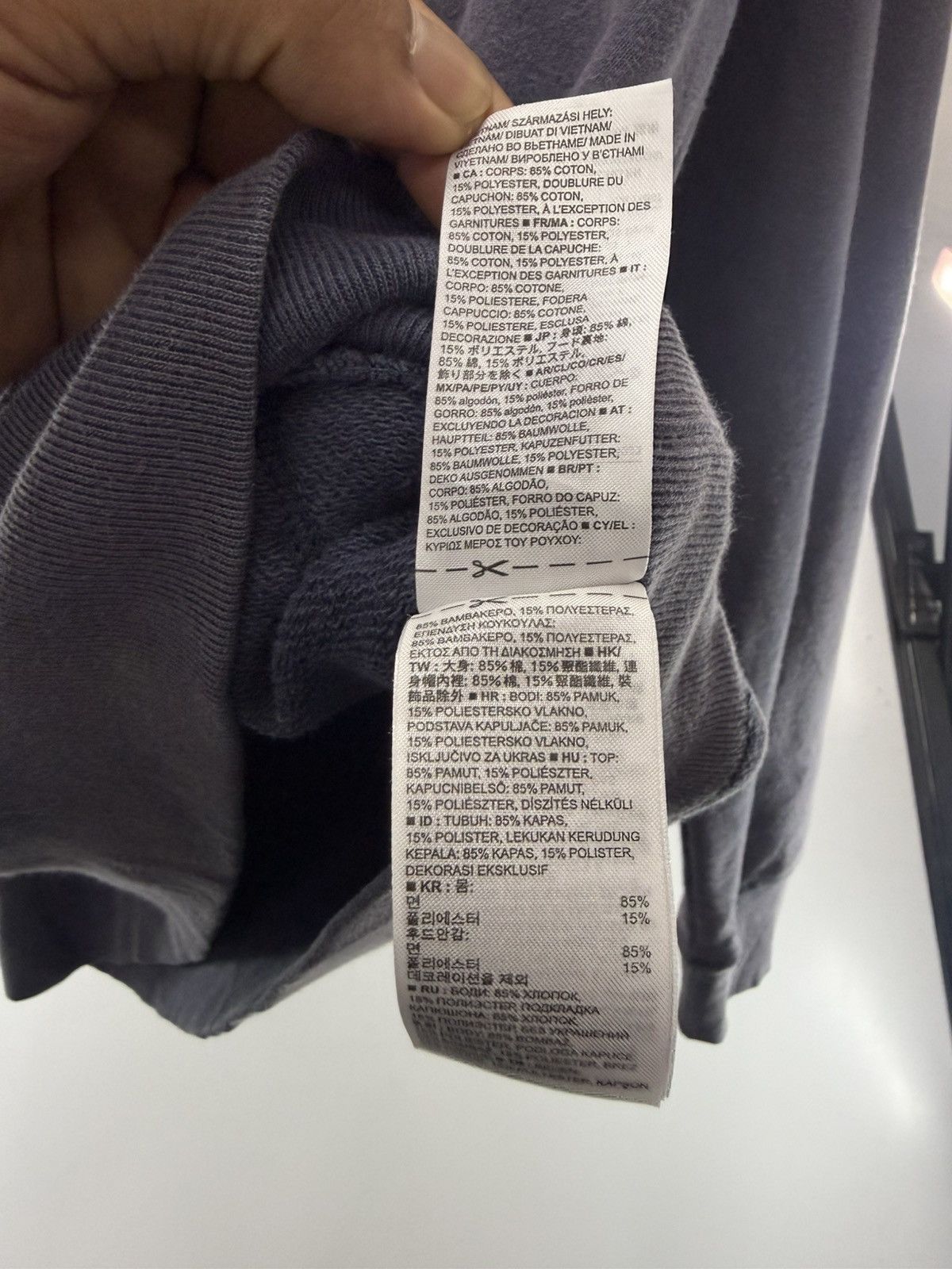 Gap 🔥 GAP Britain Navy Distressed Faded Hoodie Spellout Logo - S Size US S / EU 44-46 / 1 - 9 Thumbnail