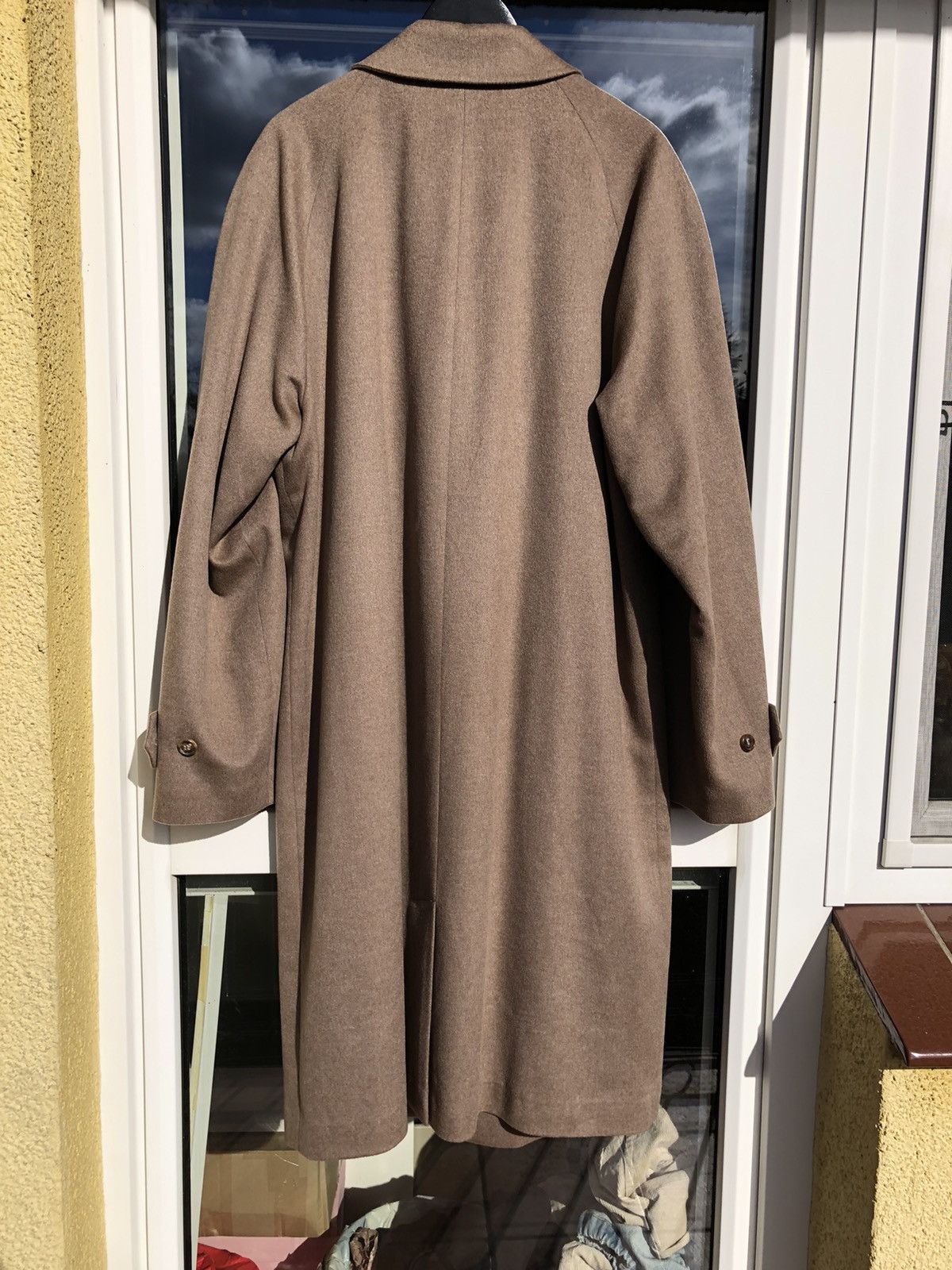 Vintage Vintage Cashmere Overcoat Hidden Button Casual Luxury Winter Size US L / EU 52-54 / 3 - 3 Thumbnail