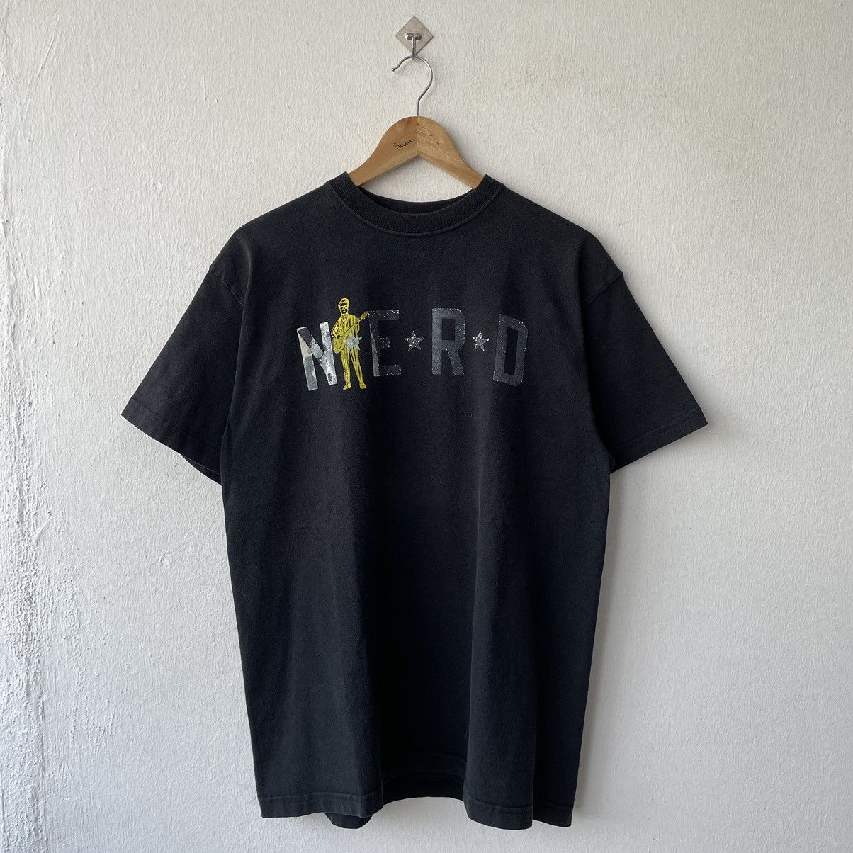 image of Vintage N.e.r.d The Neptunes Tee Shirt in Black, Men's (Size Large)