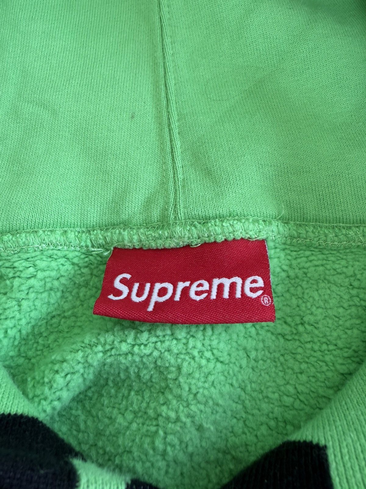 Supreme Supreme Text Rib Hooded Sweatshirt in lime green Size US XL / EU 56 / 4 - 5 Thumbnail