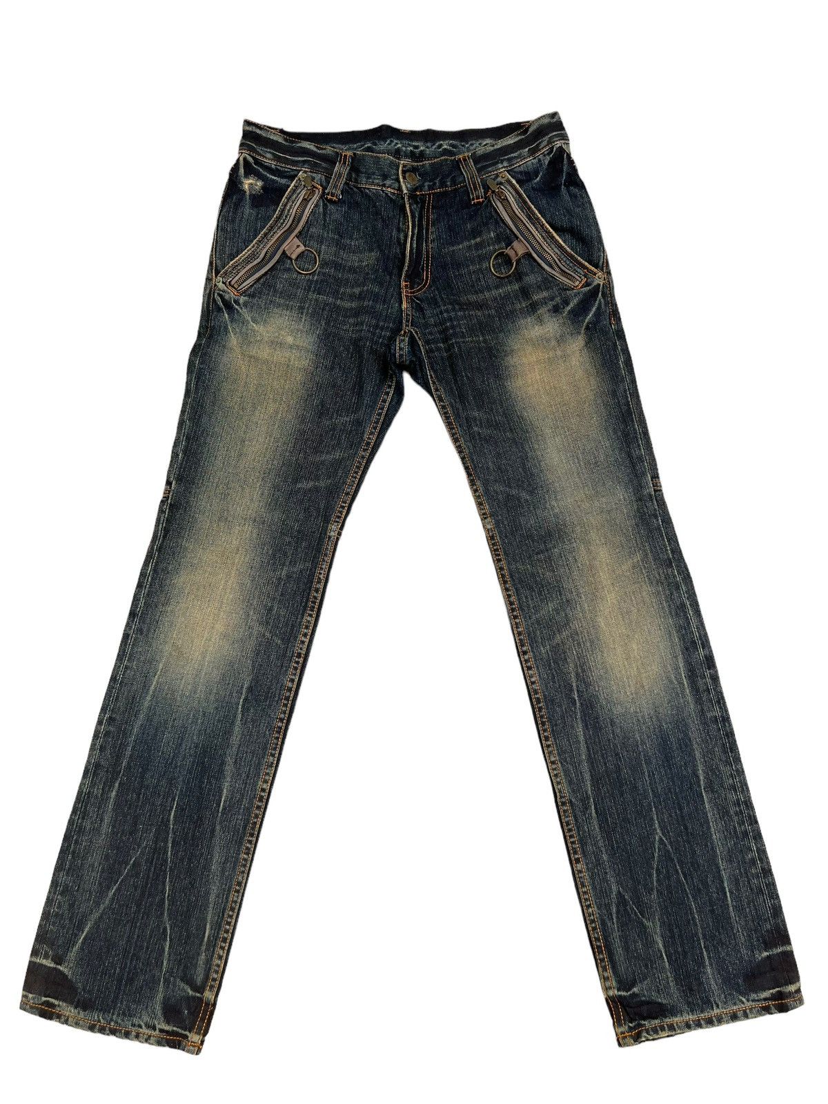 Vintage Vintage PPFM Rusty Mud Denim Hybrid Jeans Size US 31 - 1 Thumbnail