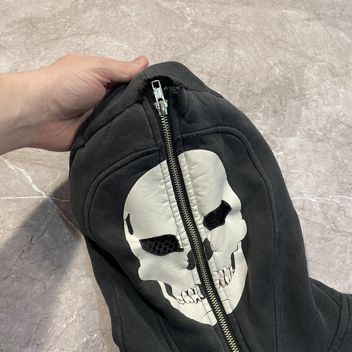 Japanese Brand × Vintage VINTAGE SKELETON FULL ZIP HOODIE STREETWEAR OVER PRINT 00s Size US S / EU 44-46 / 1 - 6 Thumbnail