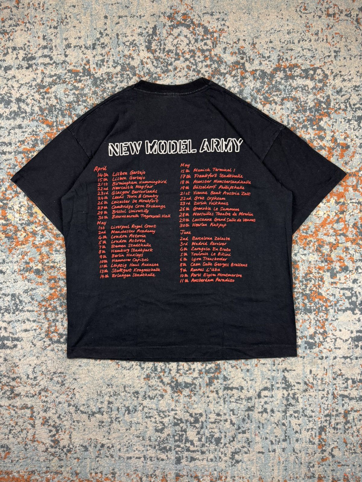 Band Tees Rare Vintage 1991 New Model Army tour graphic band tee Size US XL / EU 56 / 4 - 2 Thumbnail