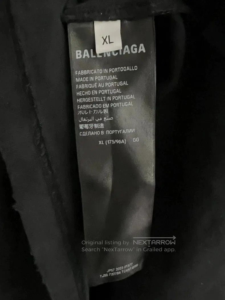 Balenciaga Balenciaga 24SS Distressed Scissors Tee XL. Size US XL / EU 56 / 4 - 4 Thumbnail