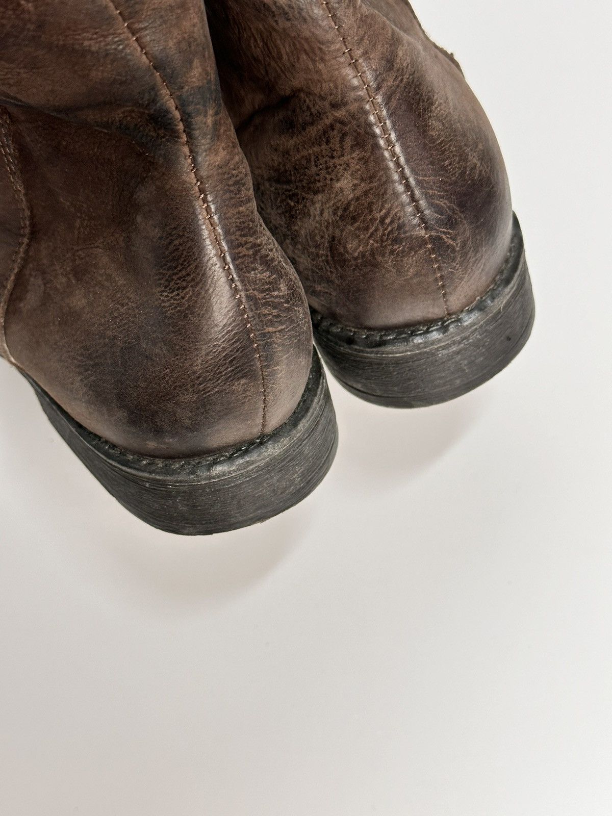 Dirk Bikkembergs RARE LEATHER BOOTS RICK OWENS STYLE AVANT-GARDE SUIDE Guidi Size US 8 / EU 41 - 8 Thumbnail