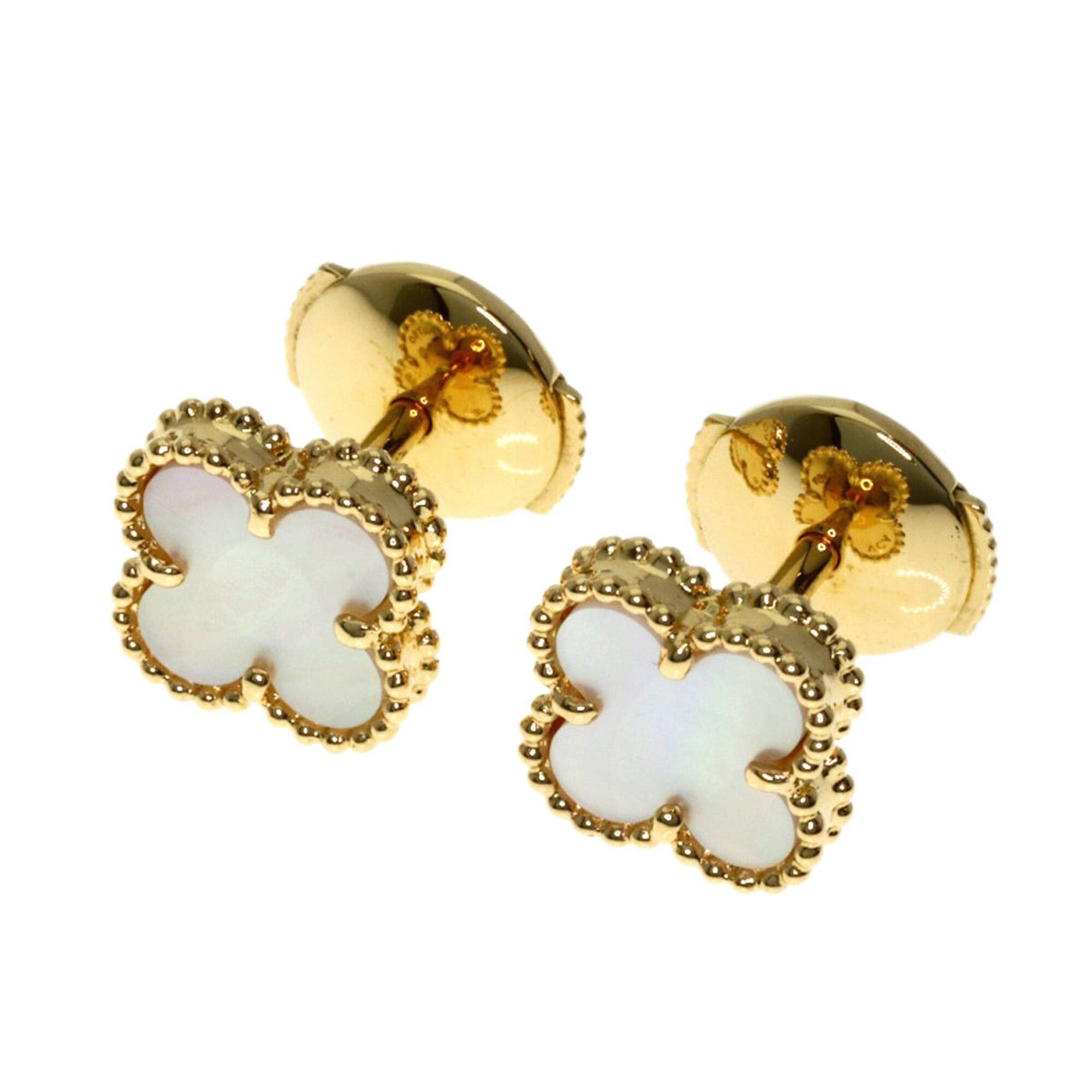 Van Cleef & Arpels Van Cleef & Arpels Sweet Alhambra Earrings, 18K Yellow Gold, Women's Size ONE SIZE - 1 Thumbnail