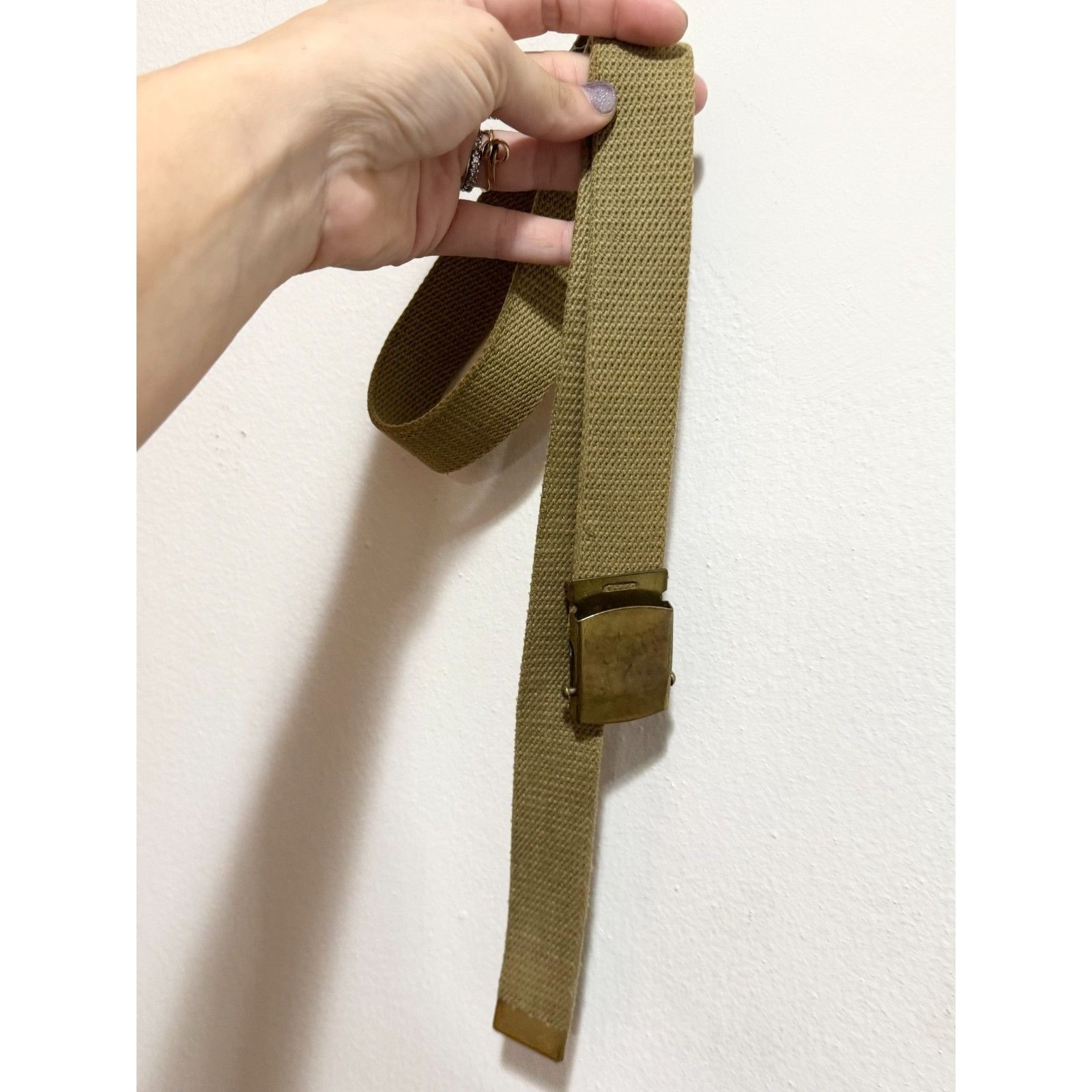 Vintage Vintage solid brass made in USA Belt Size ONE SIZE - 1 Thumbnail