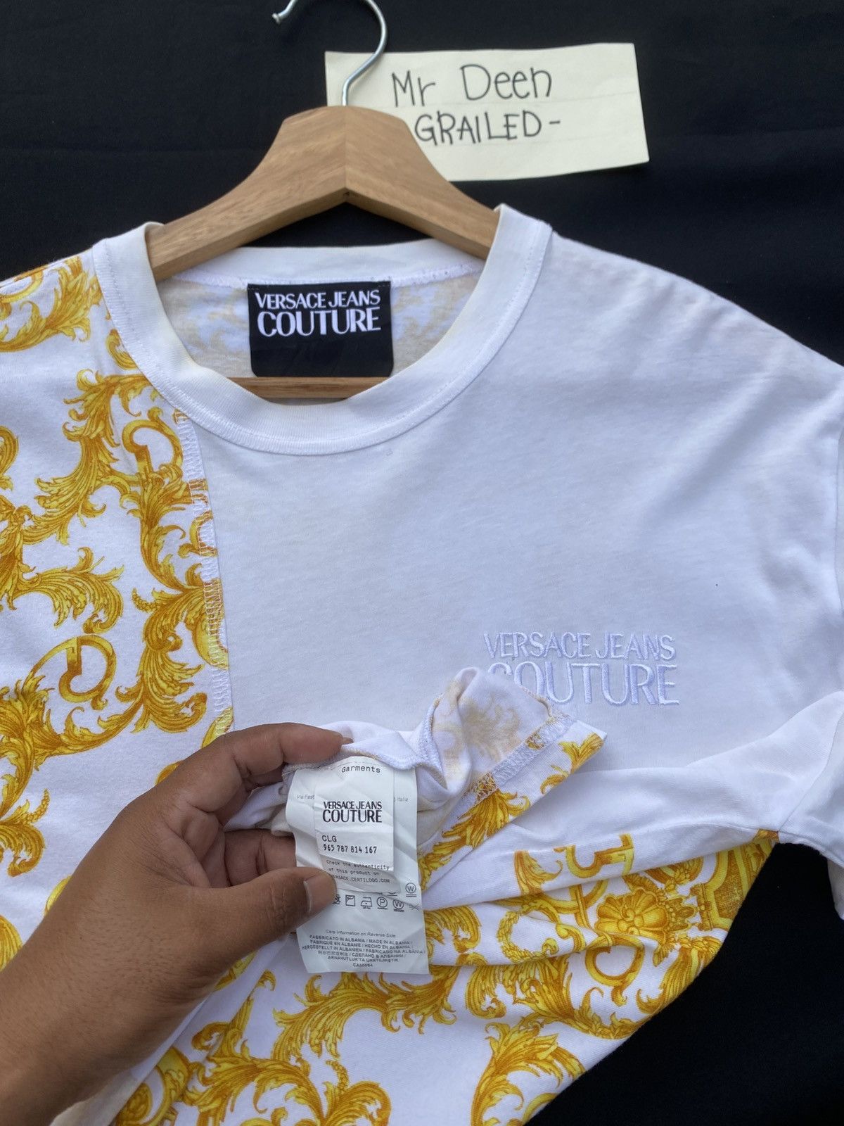 Versace Rare VERSACE Jeans Couture White Tshirt Size US M / EU 48-50 / 2 - 14 Thumbnail