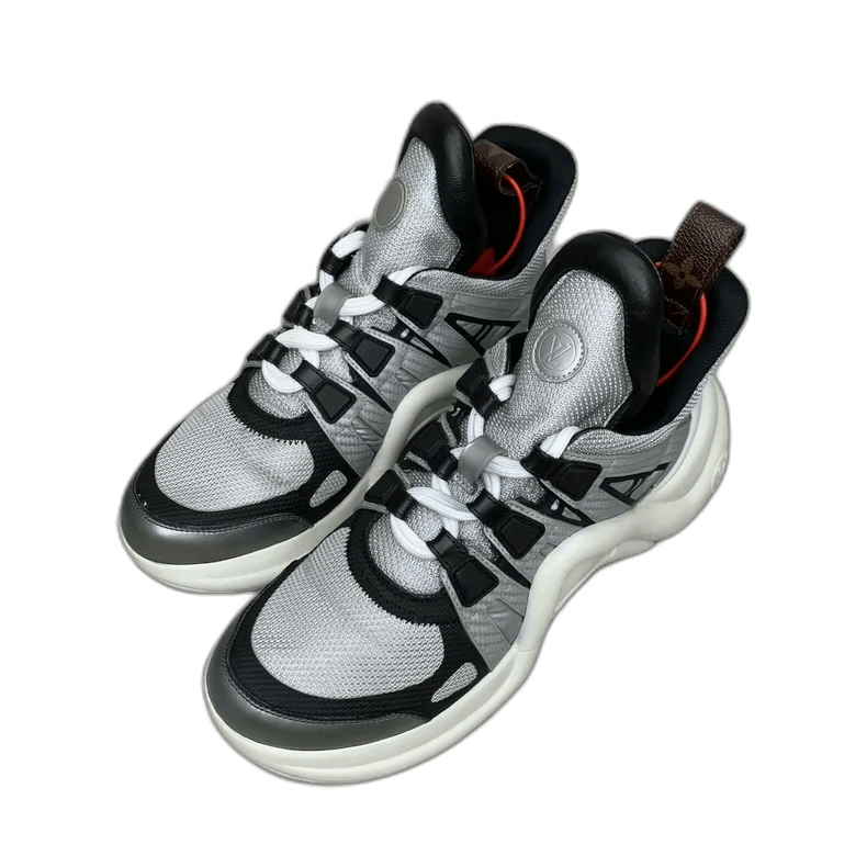 Louis Vuitton Lv Black Silver Dad Sneakers Size 36.5 Size US 8 / IT 38 - 1 Thumbnail