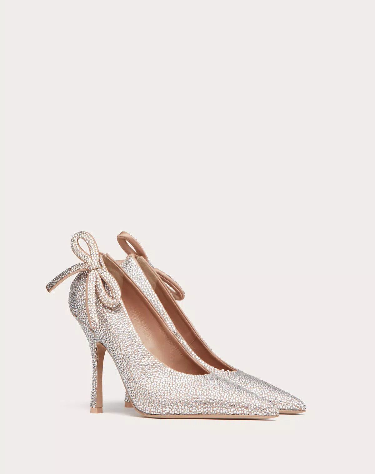 Valentino o1s1wg110426 Nite-Out 110mm Pumps with Crystals in Silver Size US 6.5 / IT 36.5 - 2 Thumbnail