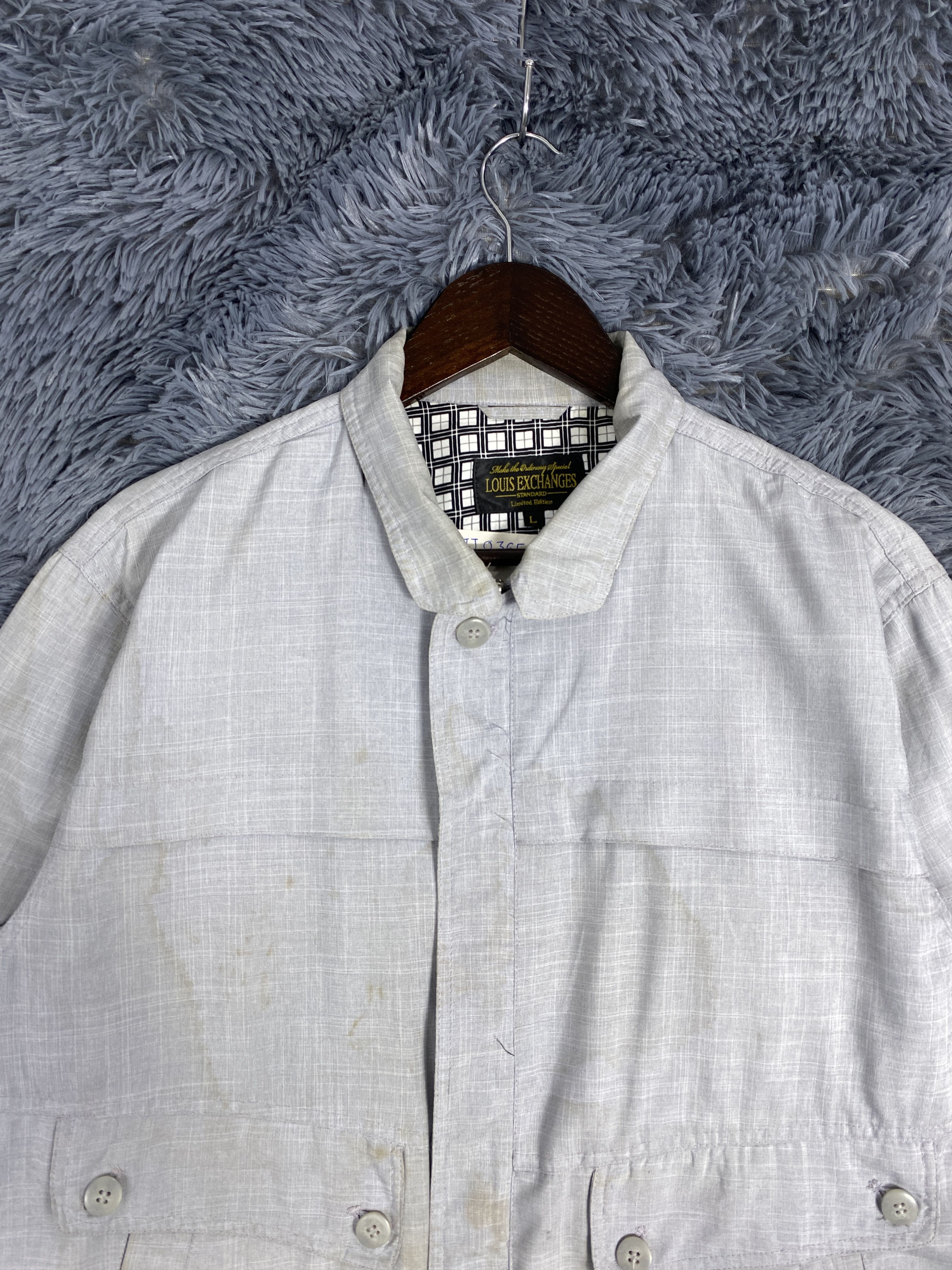 Japanese Brand Vintage Louis Exchanges Zip Up Multi Pocket Light Jacket Size US L / EU 52-54 / 3 - 2 Thumbnail