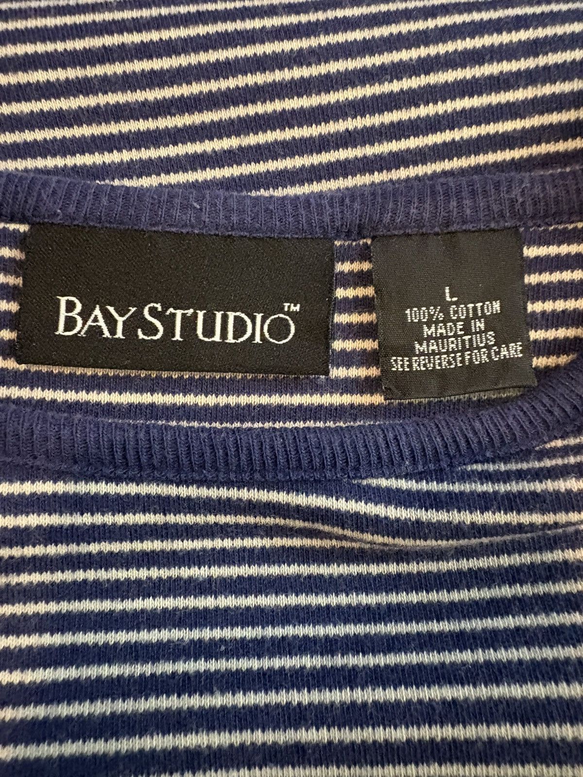 Other Blue and tan long sleeve striped top size large Size L / US 10 / IT 46 - 7 Thumbnail