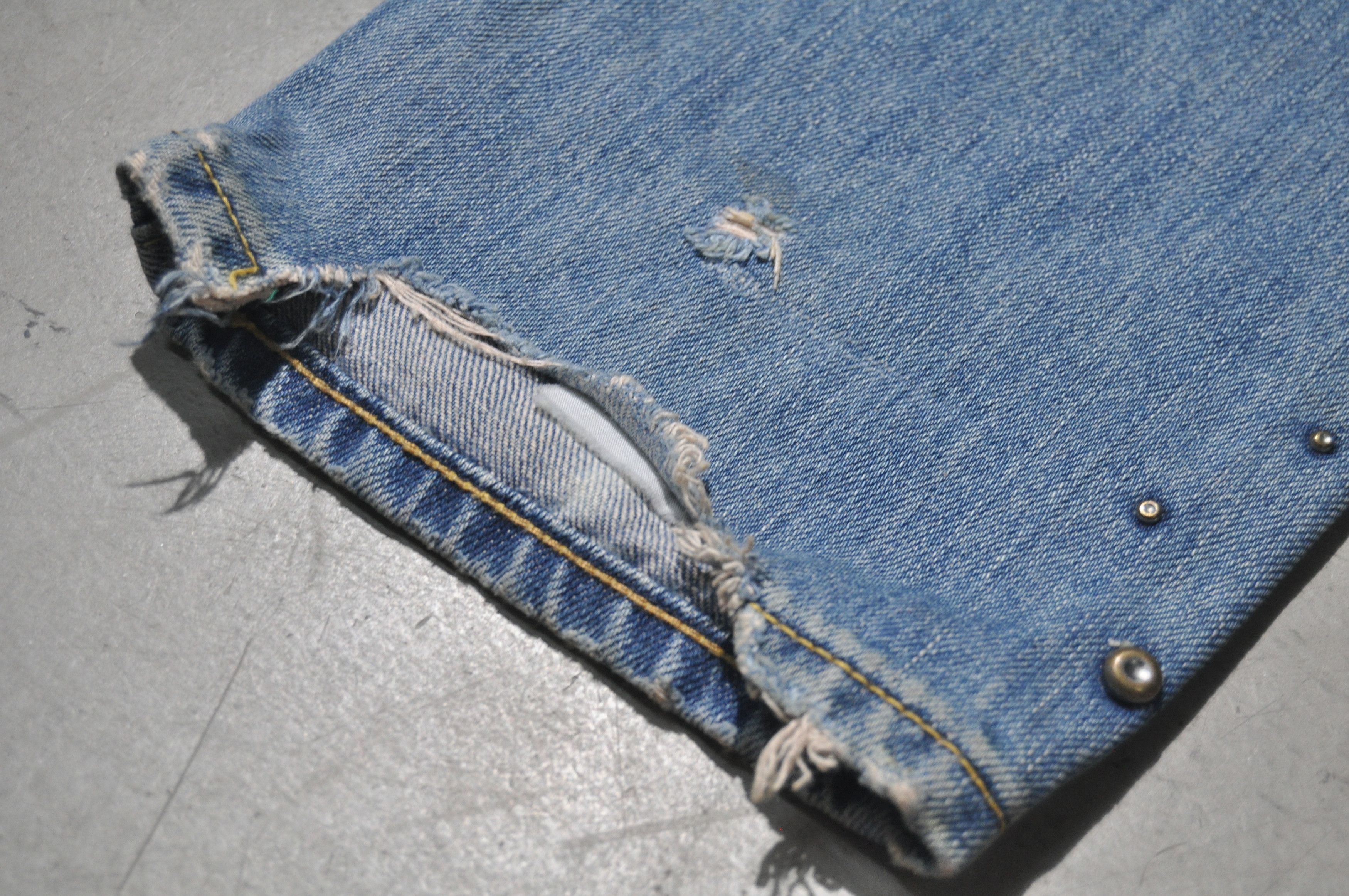 Ed Hardy Ed Hardy - Studded Multi-Patch Denim Jean Size US 30 / EU 46 - 5 Thumbnail