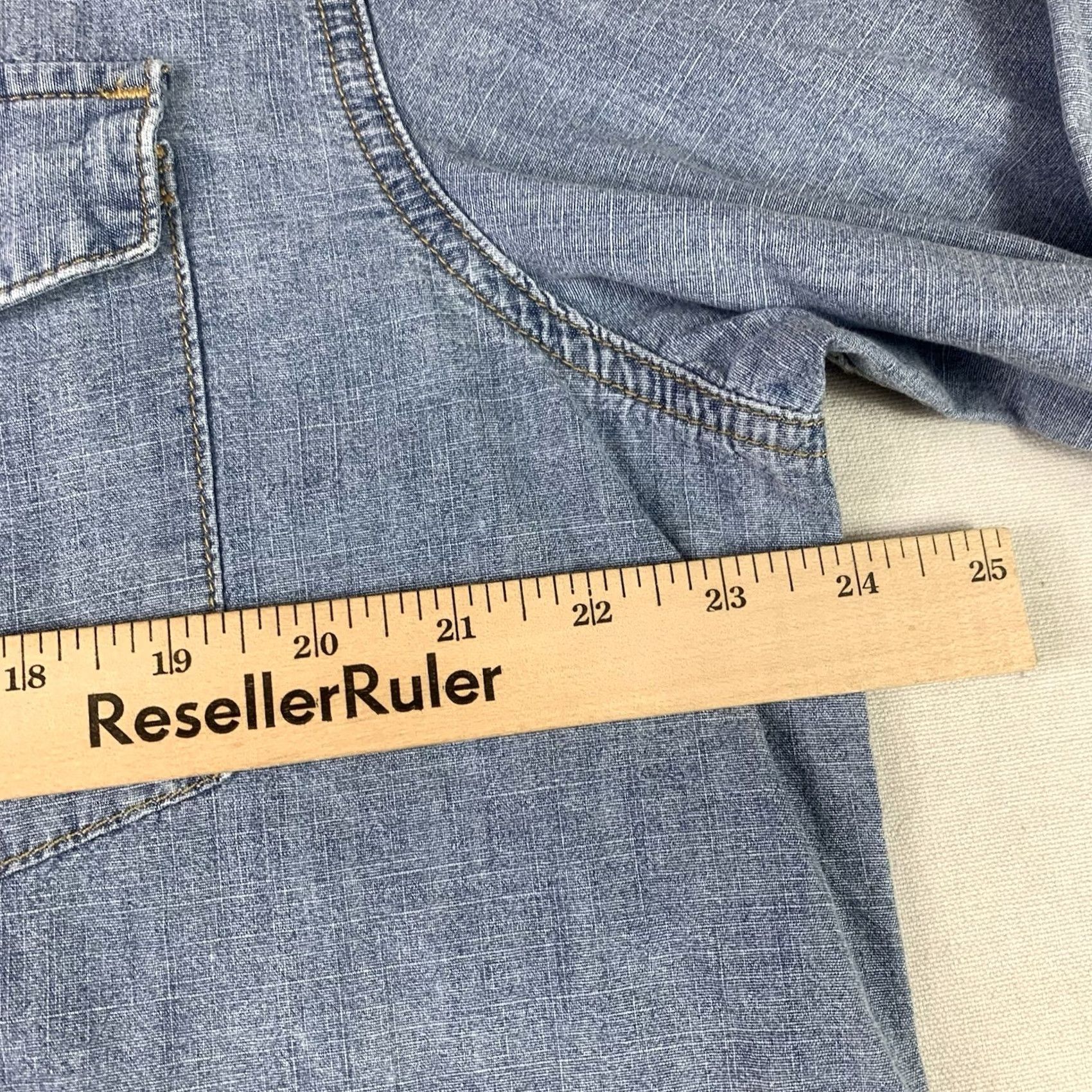 Vintage Boot Barn Western Blue Denim Shirt Mens XL Pearl Snap Cowboy Size US XL / EU 56 / 4 - 5 Thumbnail