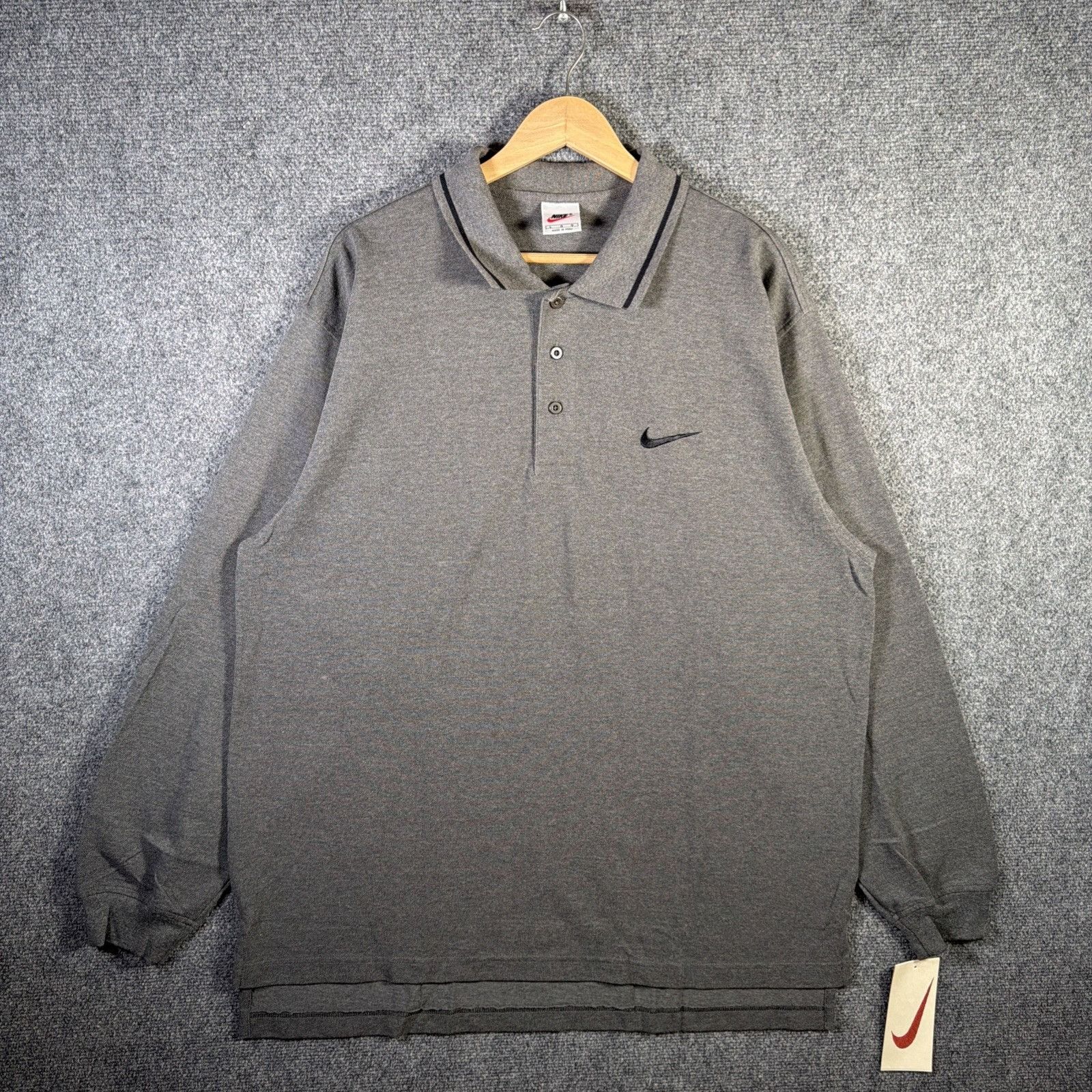 Nike Vintage Nike Golf Shirt Mens XL Gray NWT 90s Tiger Woods 1/4 Size US XL / EU 56 / 4 - 1 Thumbnail