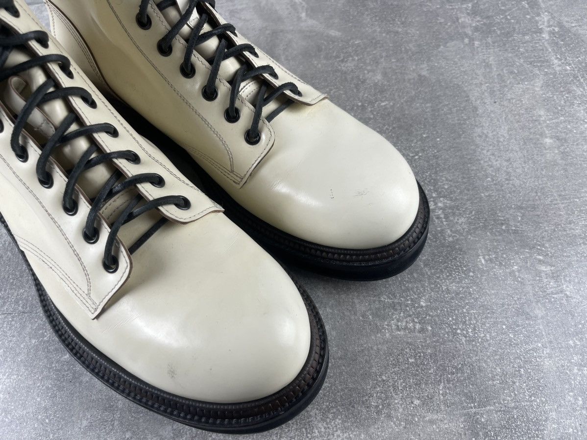 Buttero Buttero Leather Combat Biker Double Zip Boots Beige Vibram Size US 10 / EU 43 - 4 Thumbnail
