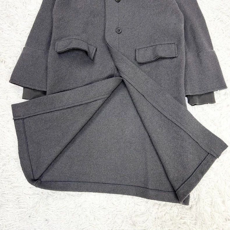 Yohji Yamamoto Yohji Yamamoto 14aw 100 wool grey thread-knit long jacket 2 Size US M / EU 48-50 / 2 - 4 Thumbnail