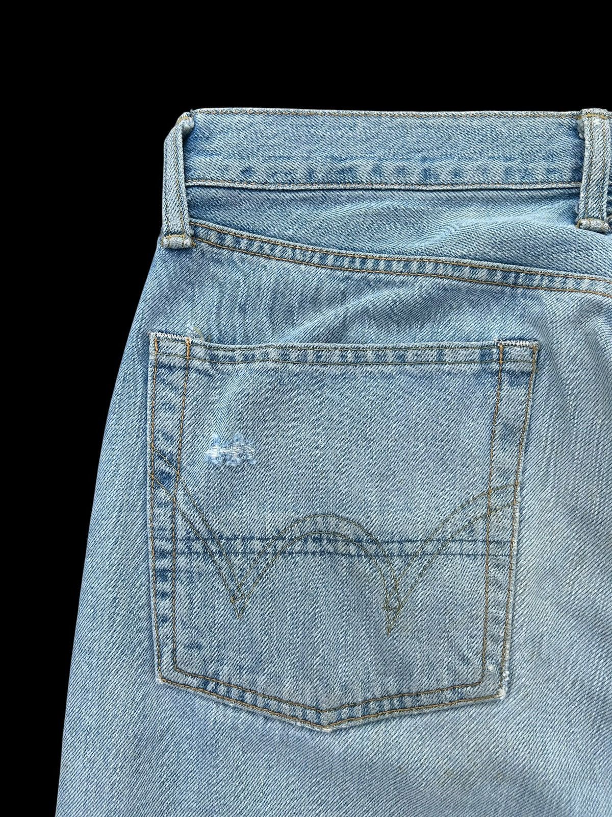 Kapital Vintage Edwin 505X Selvedge Distressed Baggy Denim Jeans Size US 32 / EU 48 - 15 Thumbnail