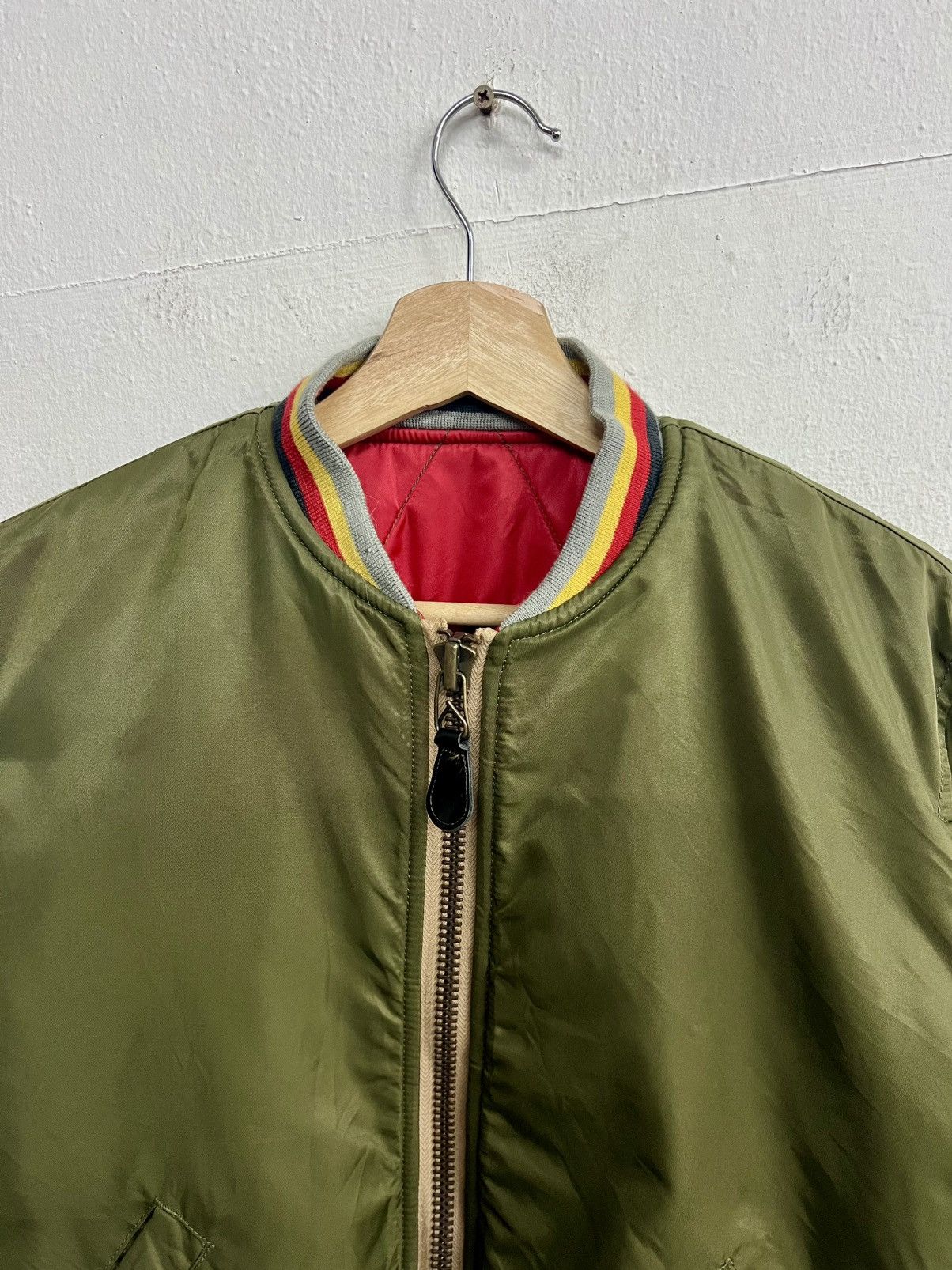 Evisu VINTAGE RARE EVISU REVERSIBLE BOMBER VARSITY JACKET Size US M / EU 48-50 / 2 - 9 Thumbnail