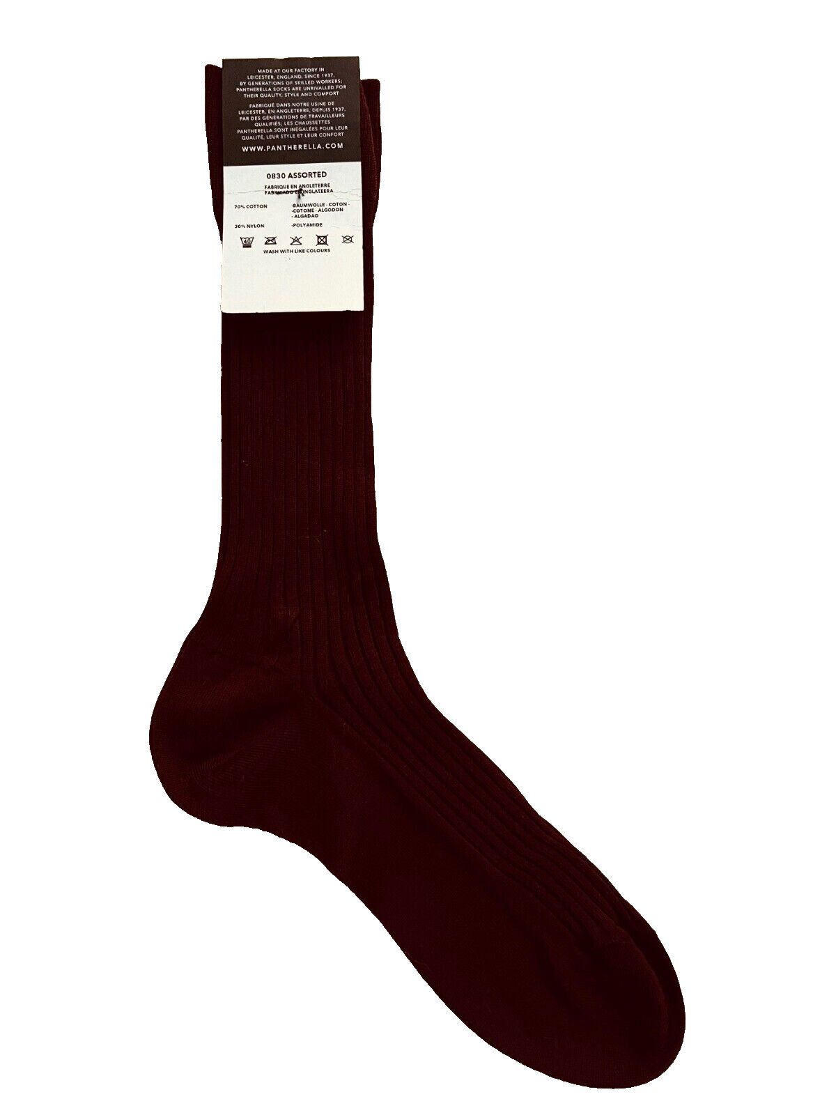 Pantherella Pantherella Cotton Blend Rib Socks Army Green ( M ) Size ONE SIZE - 1 Preview
