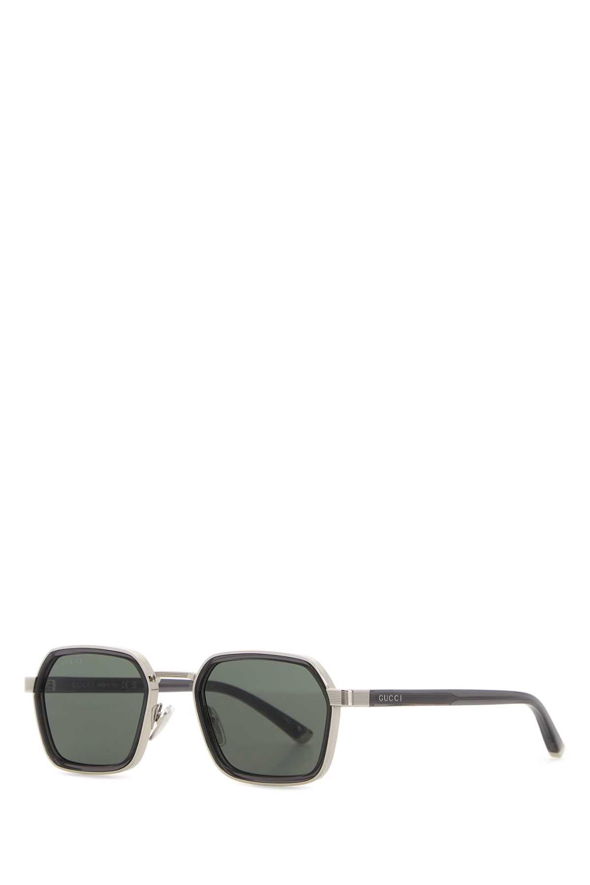 Gucci Silver Metal Sunglasses Size ONE SIZE - 1 Thumbnail