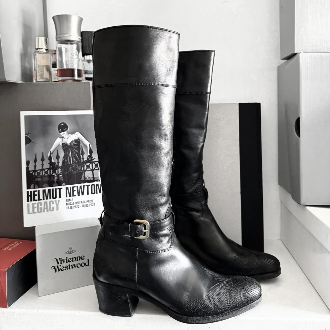 Prada Prada Archive Vintage biker gladiator boots with many belts Size US 8 / IT 38 - 3 Thumbnail