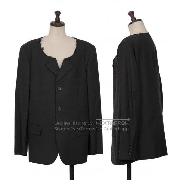 Comme des Garcons Comme Des Garcons Dark grey vintage flat collar design top Size S / US 4 / IT 40 - 1 Thumbnail