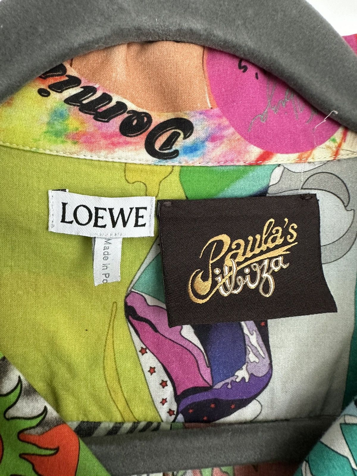 Loewe LOEWE Paulas Ibiza Club Flyer print boxy relaxed shirt S Size US S / EU 44-46 / 1 - 6 Thumbnail