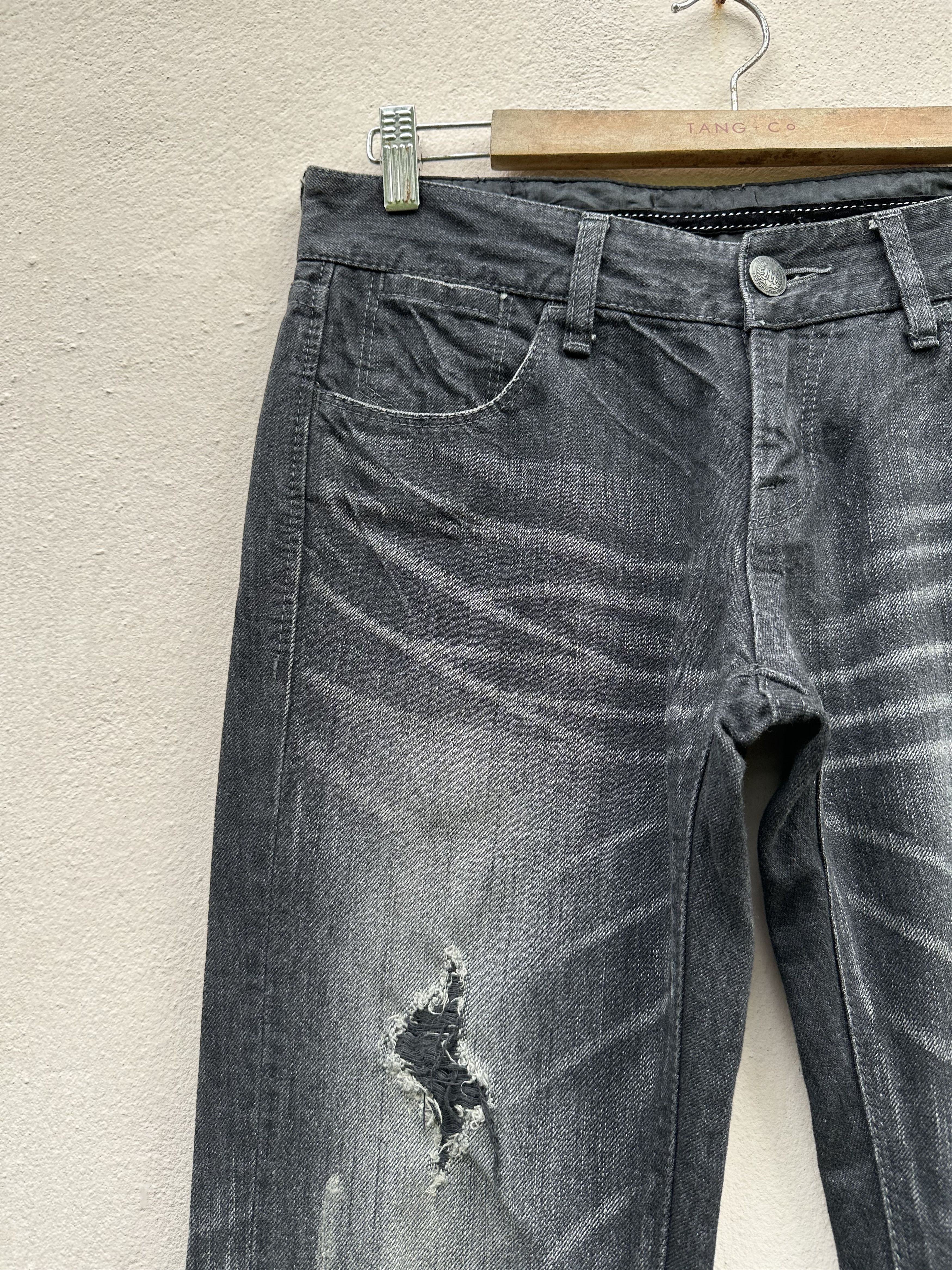 Murder License Japanese Brand Murder License Flare Rips Denim Jeans Size US 33 - 6 Thumbnail