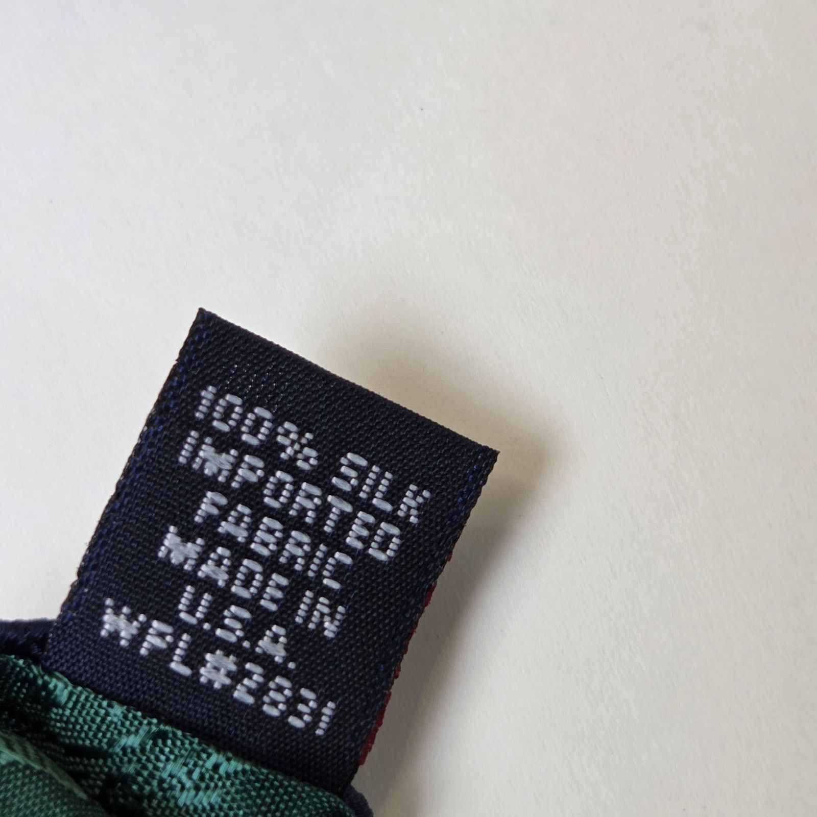 Tommy Hilfiger Tommy Hilfiger Silk Tie Lot Green Blue 3.75 USA Contrast Tip Size ONE SIZE - 10 Thumbnail
