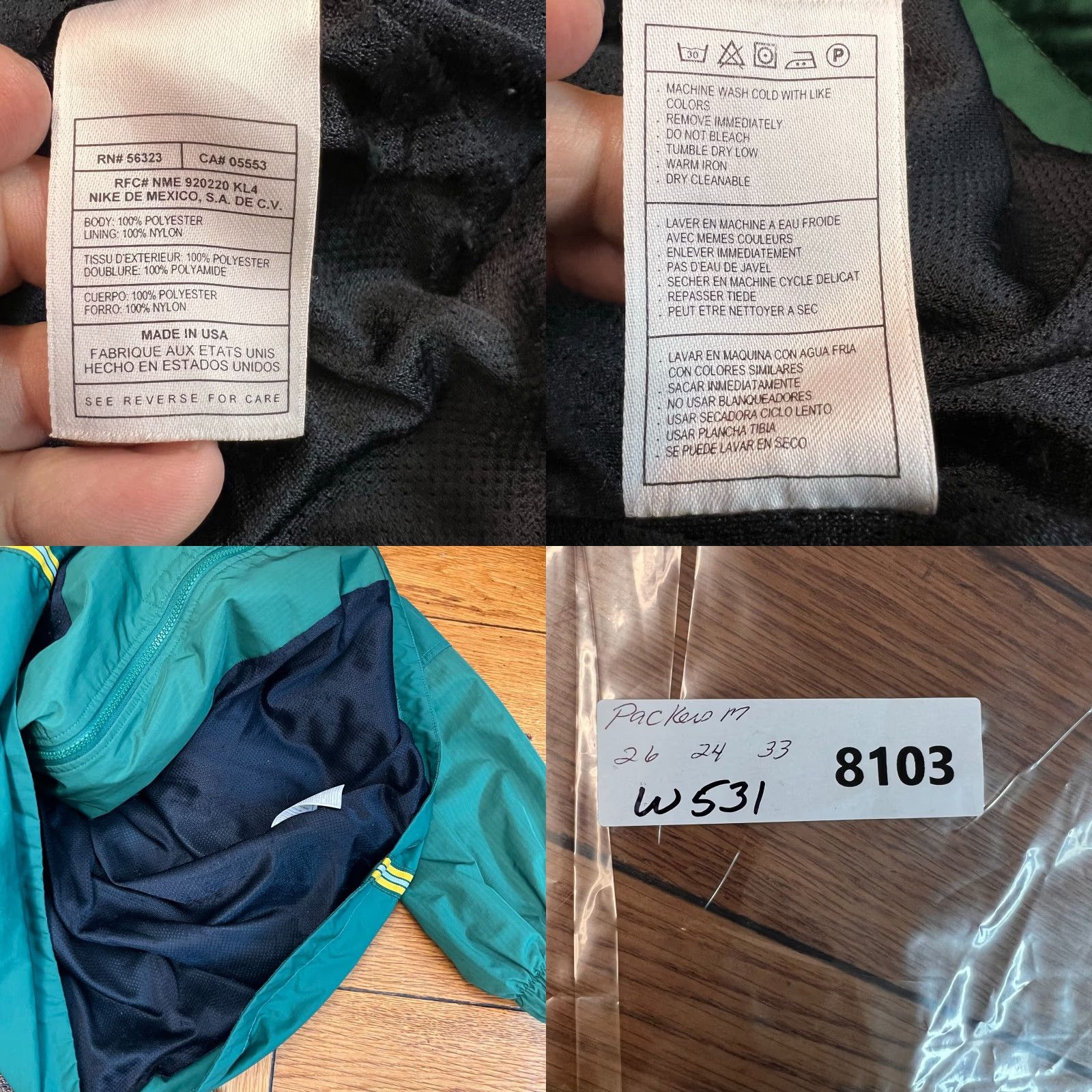 Nike Nike Team Green Bay Packers NFL Jacket SZ M Green Lined Windbreaker Embroidered Nike Team Jacket Mens Green NFL Embroidered Windbreaker Lined SZ M Size US M / EU 48-50 / 2 - 8 Thumbnail