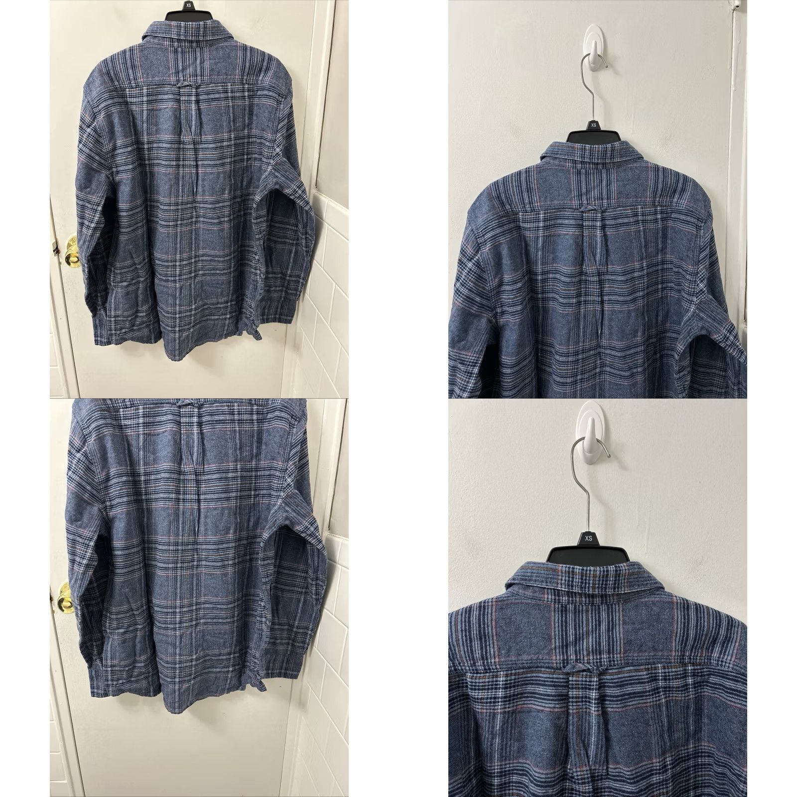 Eddie Bauer Eddie Bauer Bristol Flannel Shirt Mens L Blue Plaid Button-Down L/S NWT Size US L / EU 52-54 / 3 - 8 Thumbnail