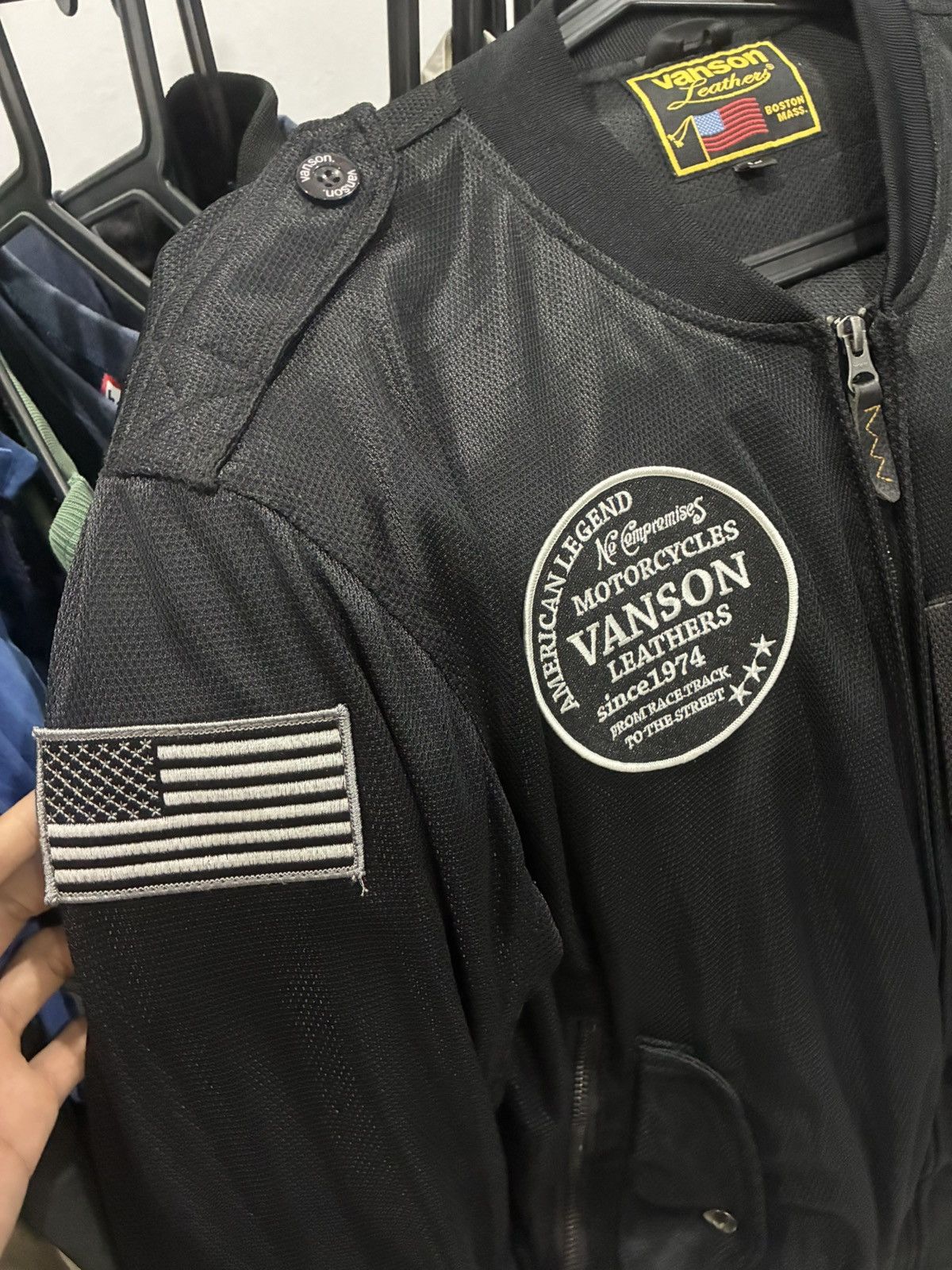 Vanson Leathers Vanson Motorcycle Mesh MA-1 Jacket Size US L / EU 52-54 / 3 - 5 Thumbnail