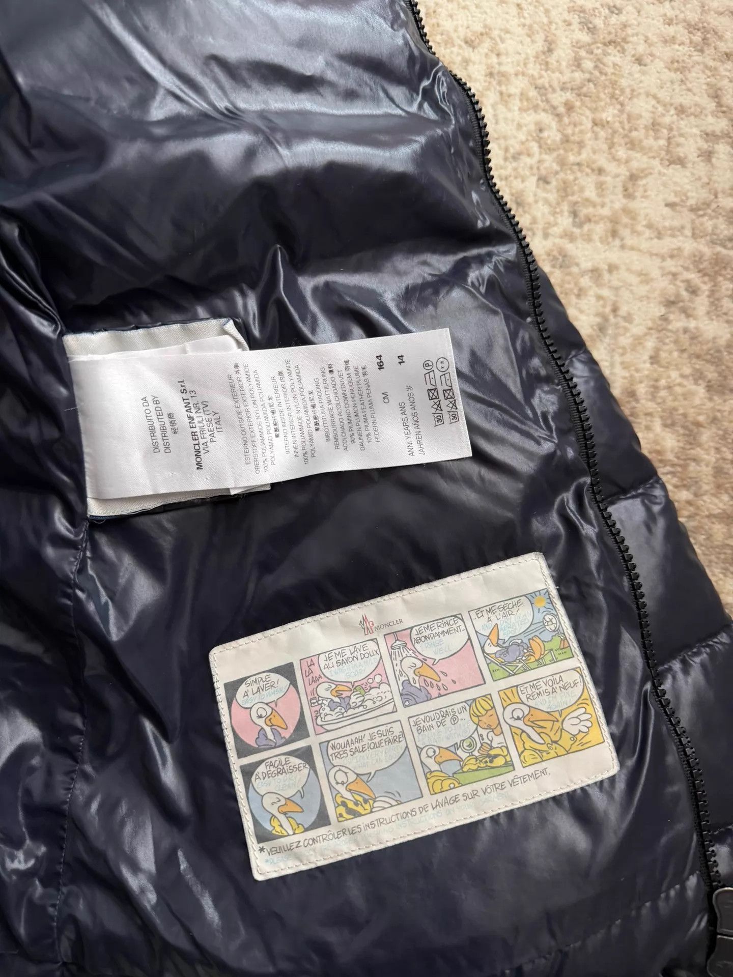 Moncler Moncler baby navy blue puffer jacket size 14Y Size XS / US 0-2 / IT 36-38 - 6 Thumbnail