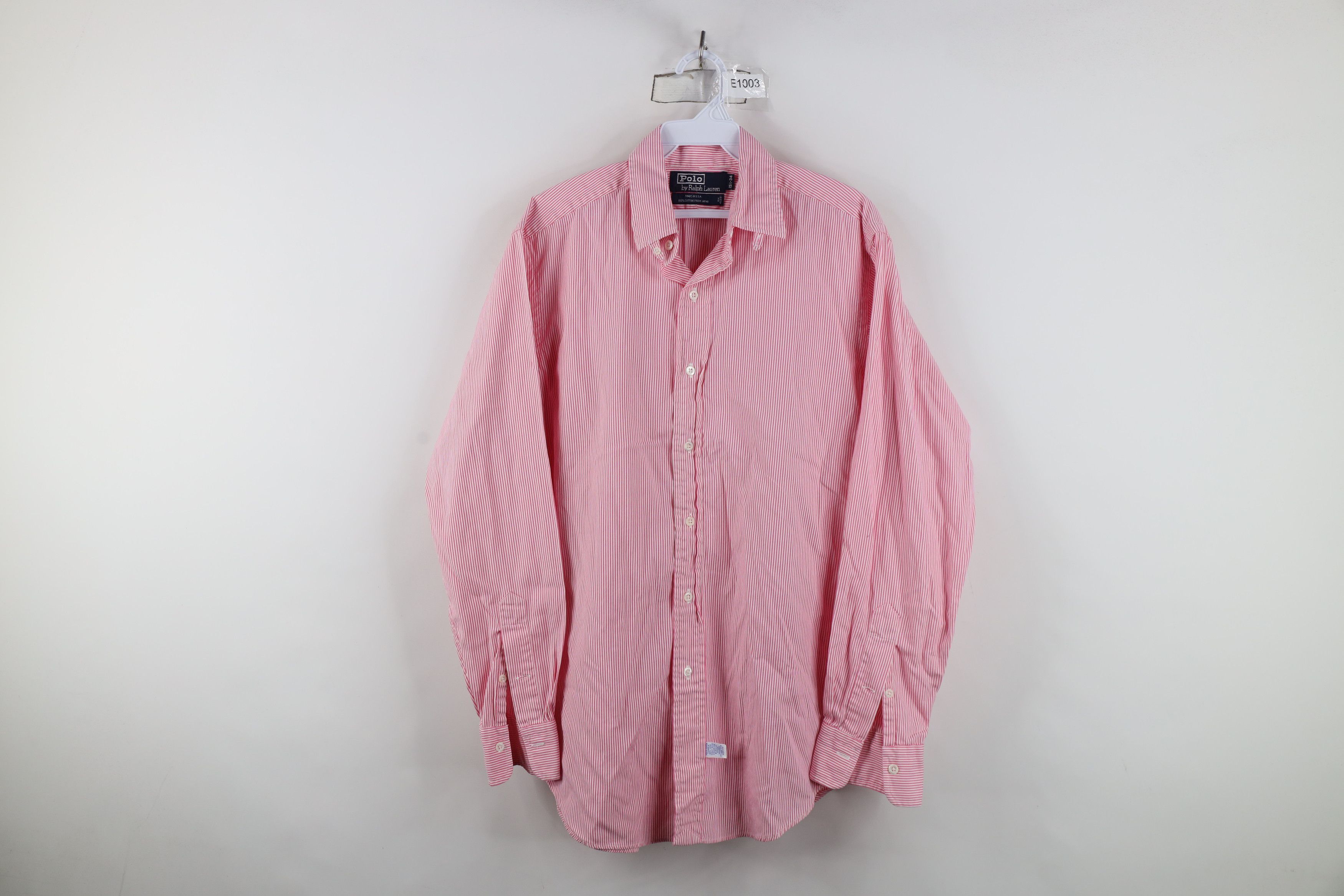 Ralph Lauren Vintage 70s 80s Ralph Lauren Collar Striped Button Shirt USA Size US M / EU 48-50 / 2 - 1 Thumbnail